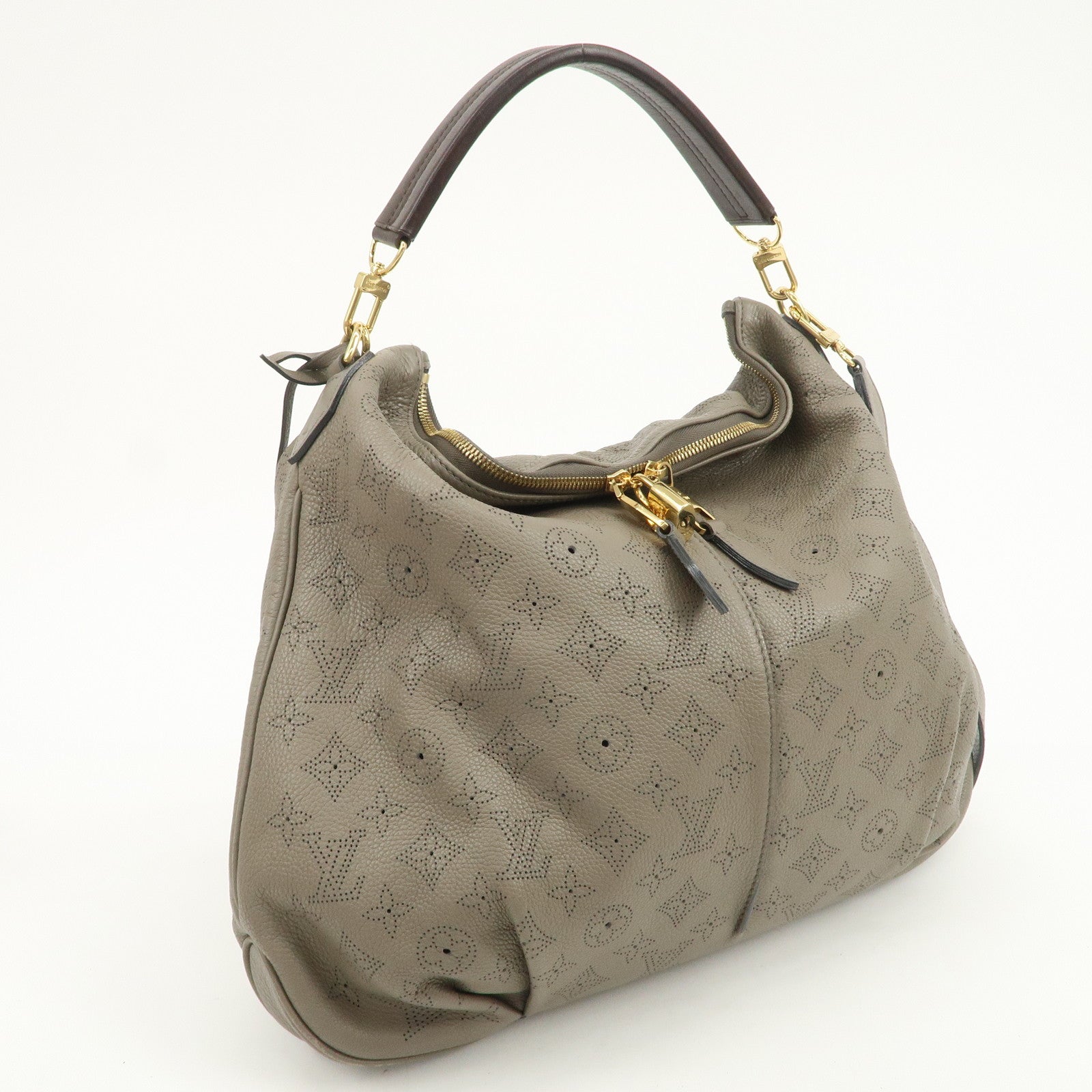 Louis Vuitton Monogram Selene MM 2Way Shoulder Bag Taupe M94213
