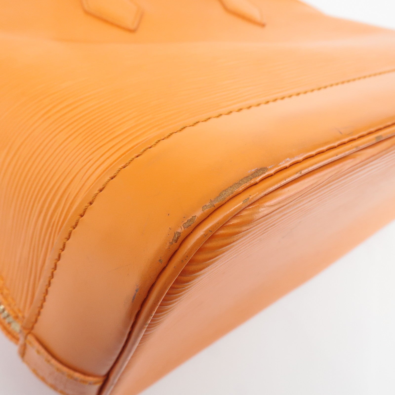 Louis Vuitton Epi Alma PM Hand Bag Pimont Orange M40623 Used