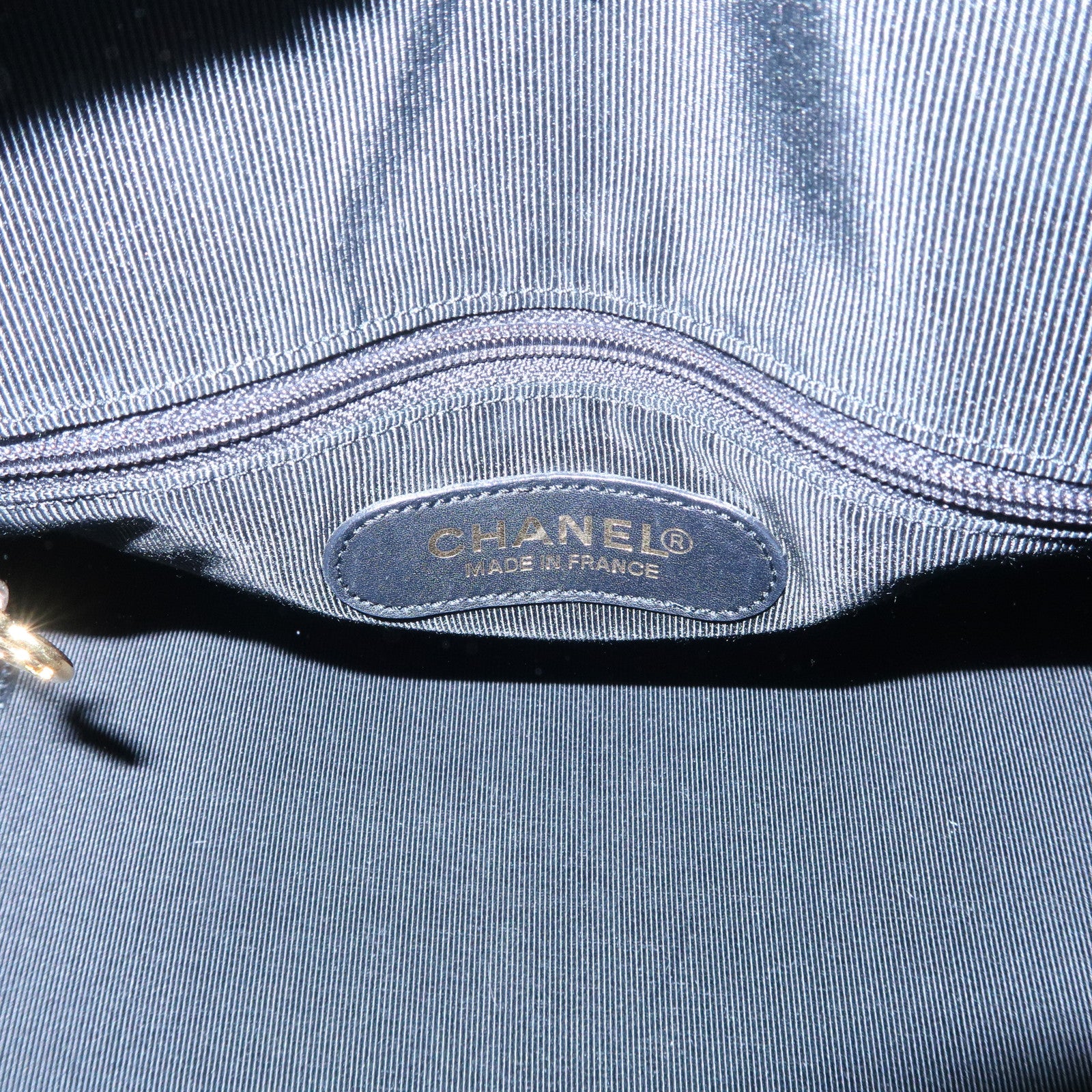 CHANEL COCO Mark Caviarskin Mini Boston Bag Hand Bag Black Used