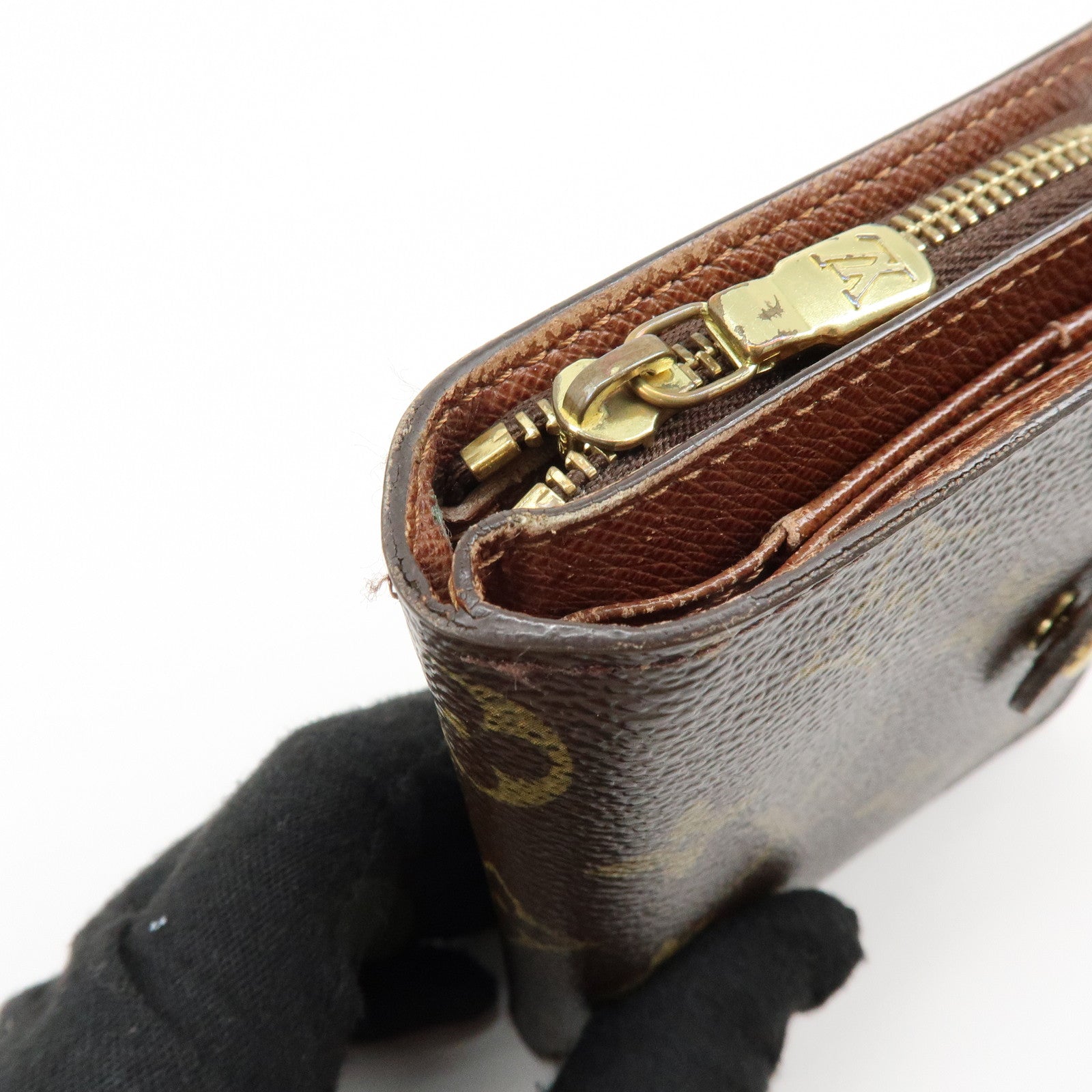 Louis Vuitton Monogram Set of 2 Bi-fold Wallets Brown M61667 M61660