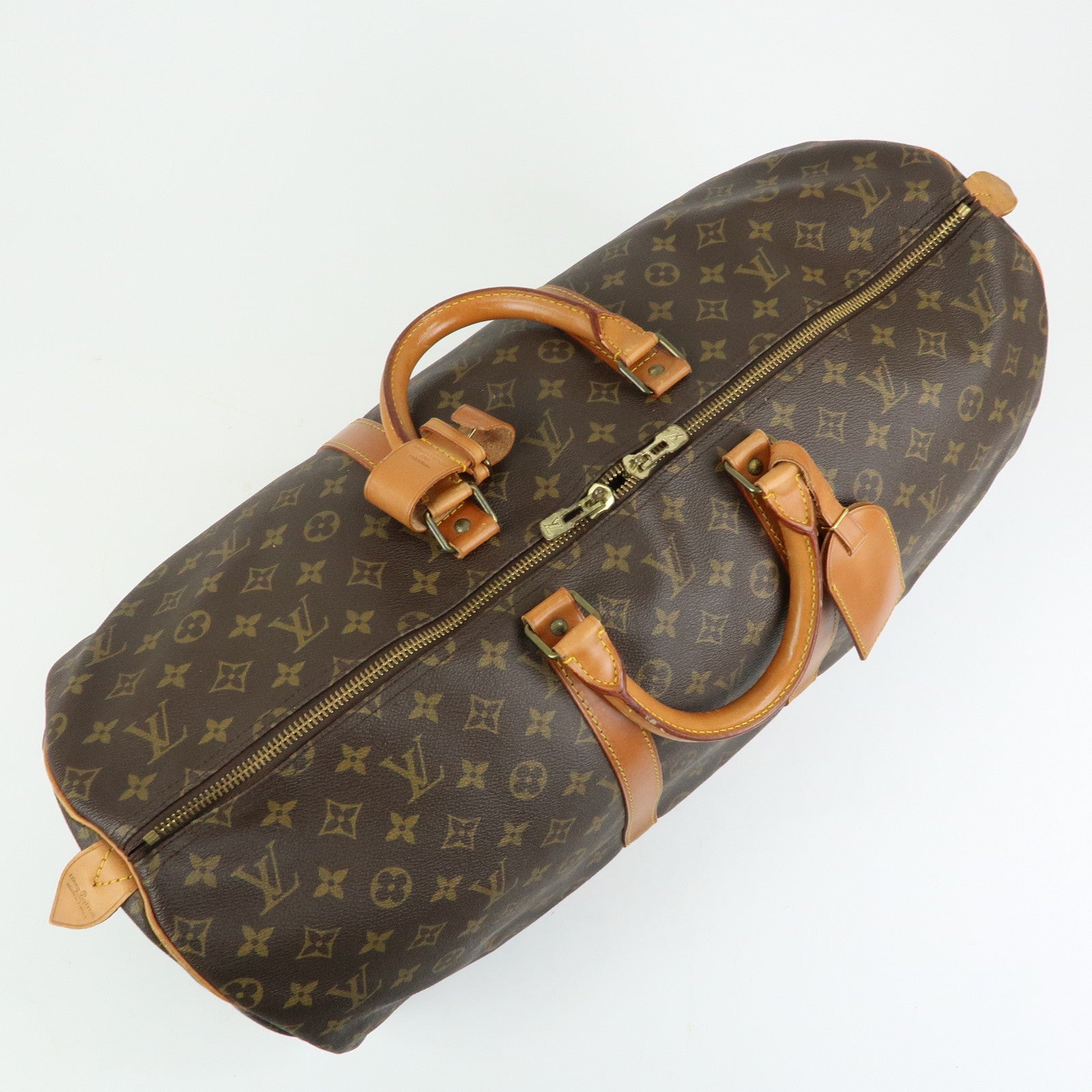 Louis Vuitton Monogram Keep All 55 Boston Bag Brown M41424