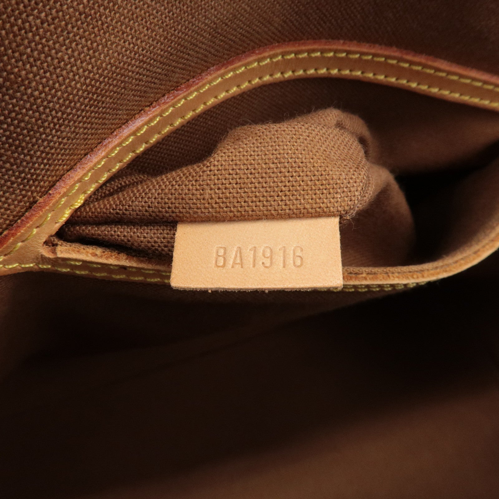 Louis Vuitton Monogram Canvas Alma Hand Bag Brown M51130 Used