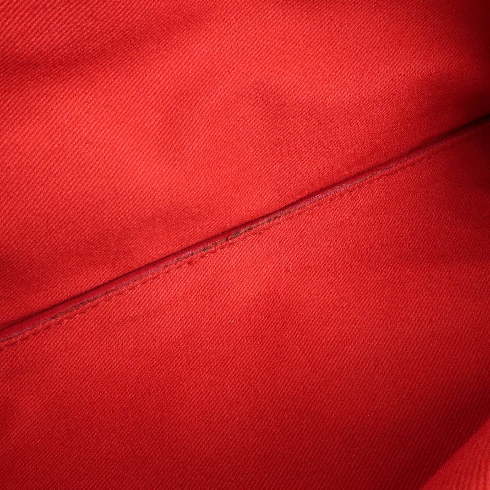 LOEWE Leather Tote Bag Shoulder Bag Hand Bag Red Used