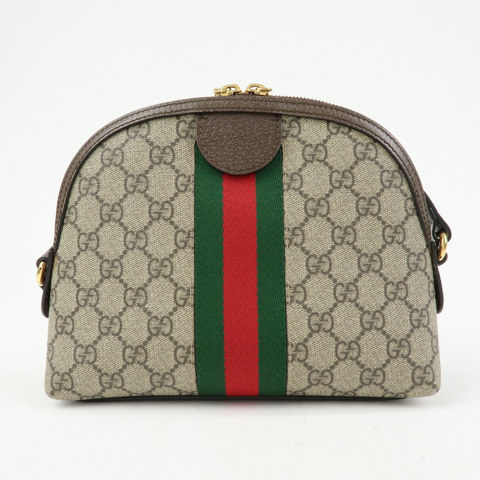 GUCCI Sherry Ophidia GG Supreme Leather Shoulder Bag Beige 499621
