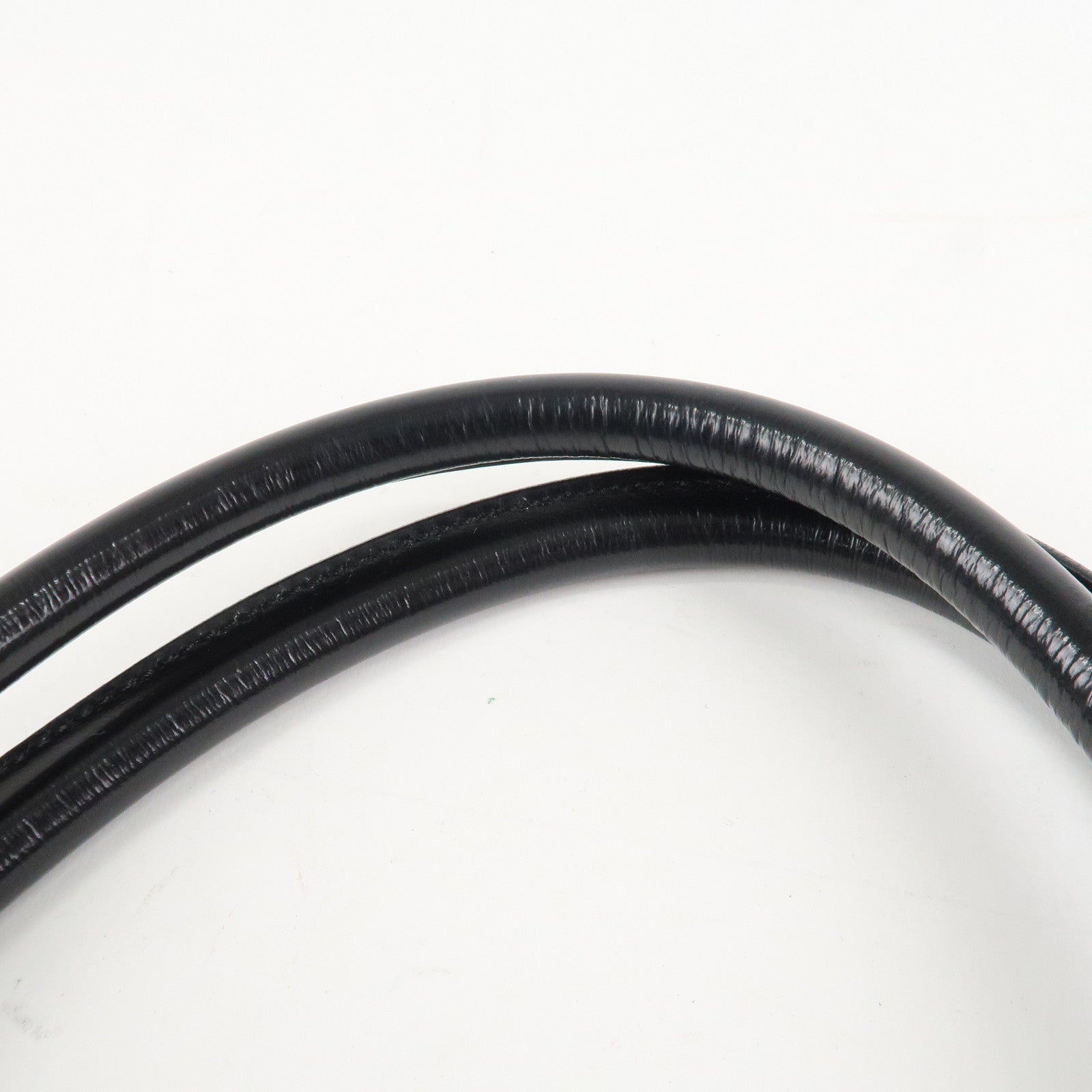 GUCCI Jackie Leather Shoulder Bag Beige Black 002.1067 Used