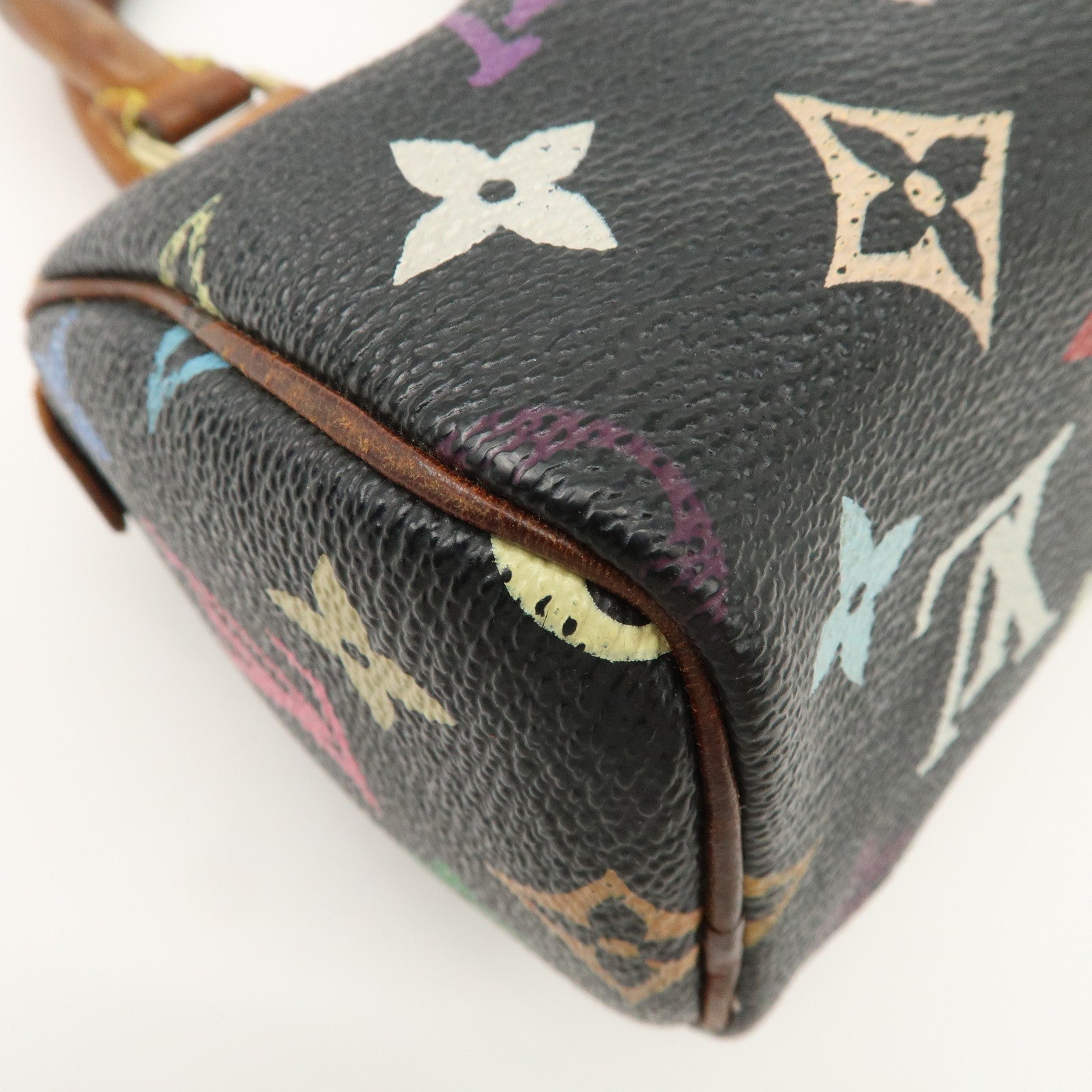 Louis Vuitton Monogram Multi Color Mini Speedy Mini Bag Noir M92644 Used