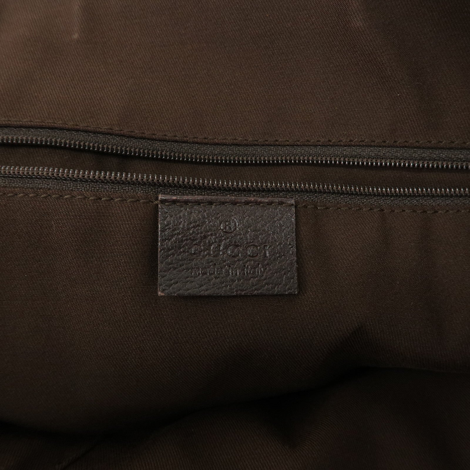 GUCCI Abbey GG Canvas Leather Tote Bag Hand Bag Beige 141470 Used