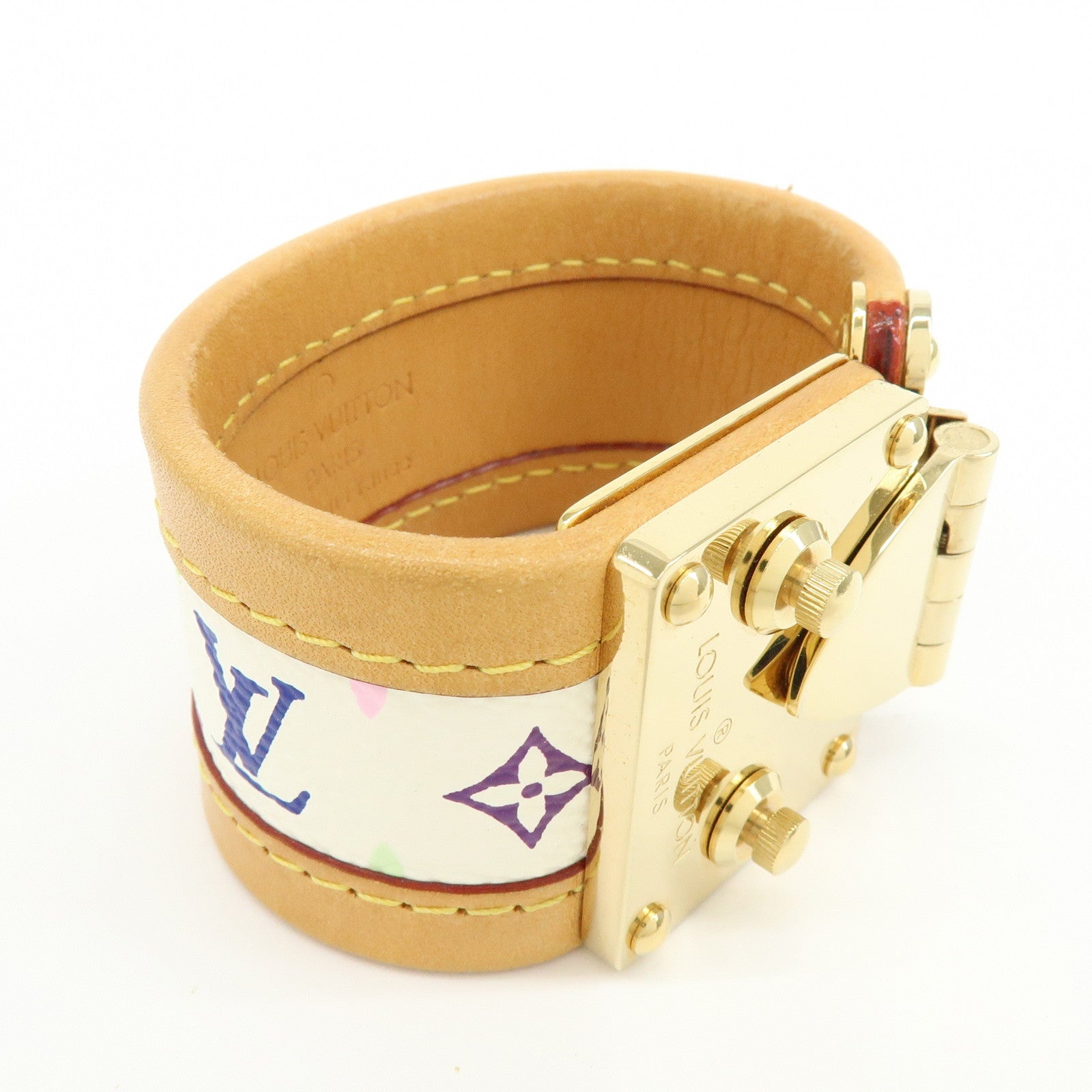 Louis Vuitton Monogram Multicolor Bracelet Serrure Bangle M92593