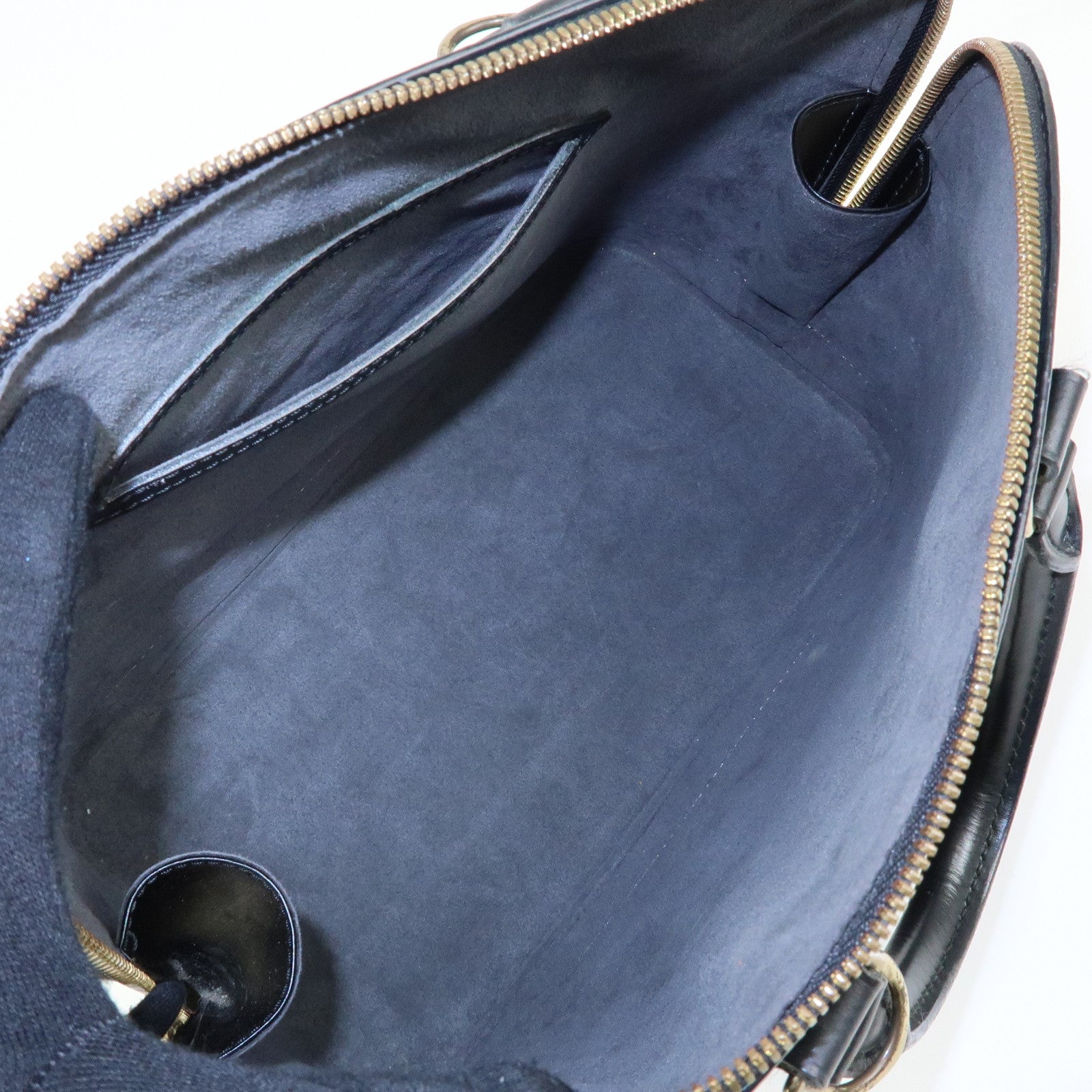Louis Vuitton Epi Alma PM Leather Hand Bag Noir Black M52142