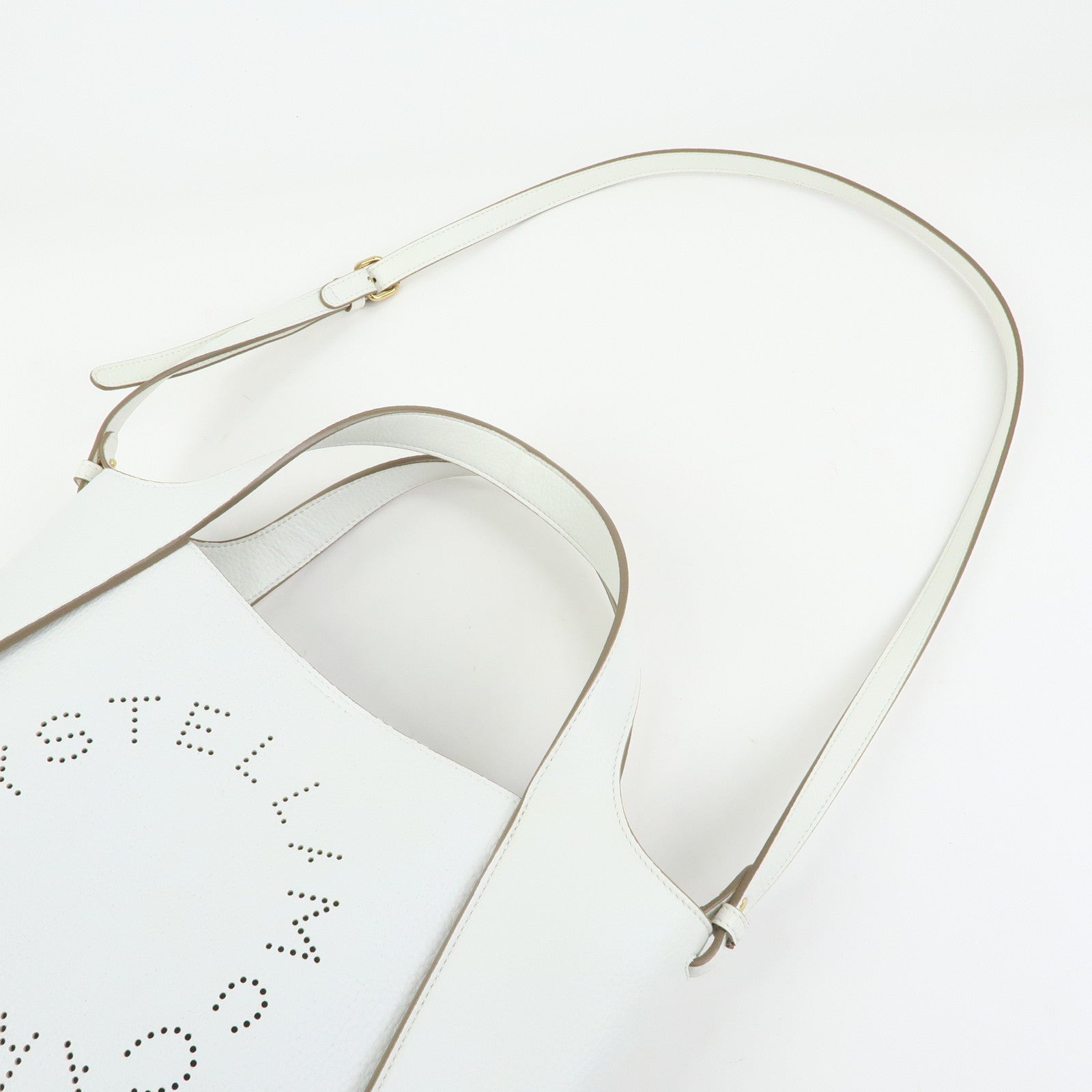 STELLA MCCARTNEY Faux Vegan Leather 2Way Bag Tote Bag White