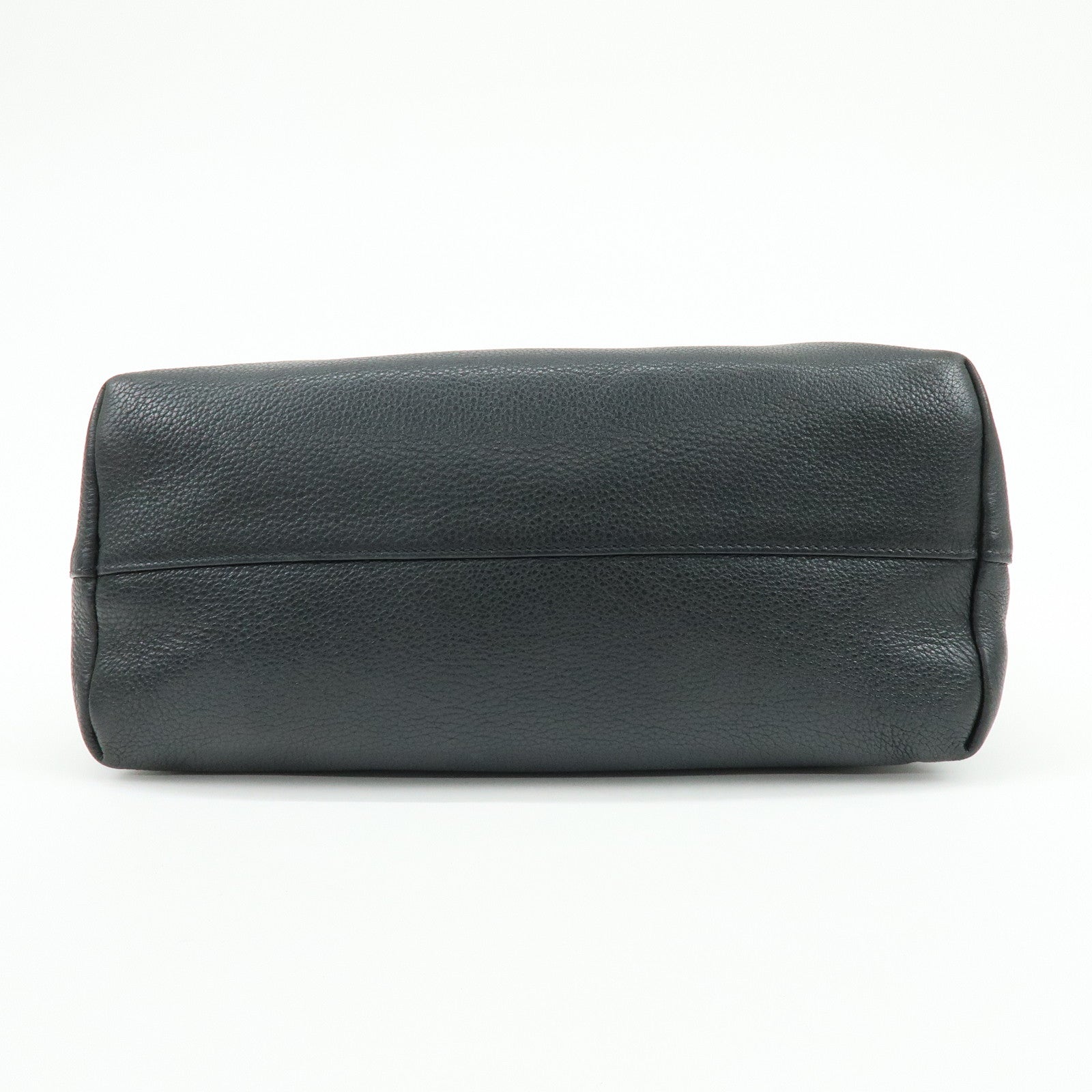 PRADA Leather 2Way Bag Hand Bag Shoulder Bag Black