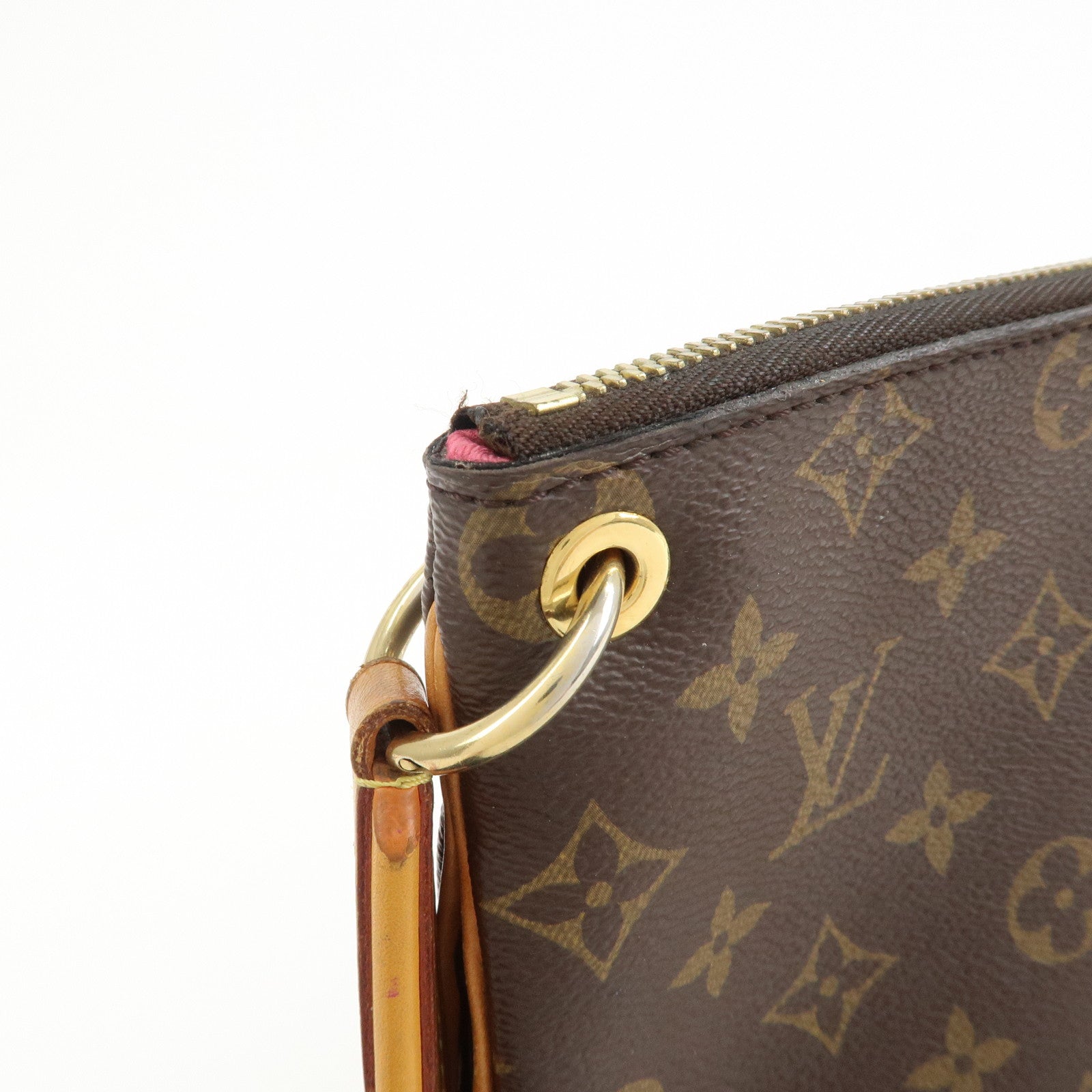 Louis Vuitton Monogram Canvas Lorette Shoulder Bag Hot Pink M44053