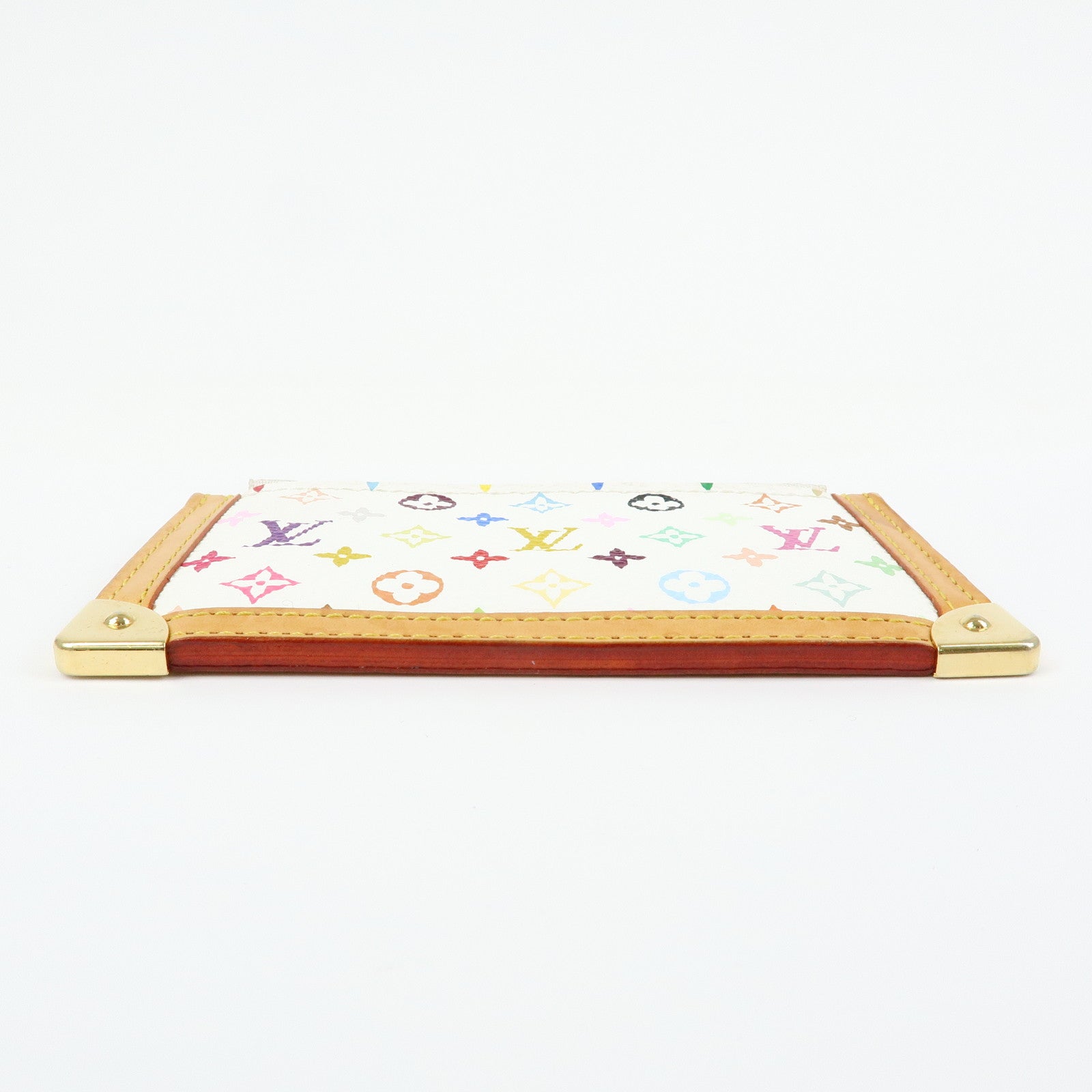 Louis Vuitton Monogram Multicolor Pochette Cles Blanc M92655