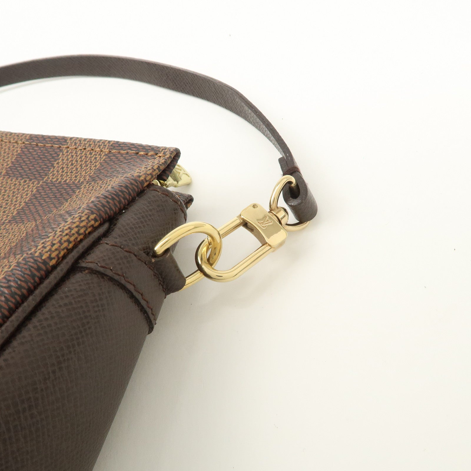 Louis Vuitton Damier Trousse Makeup Accessory Pouch Brown N51982 Used