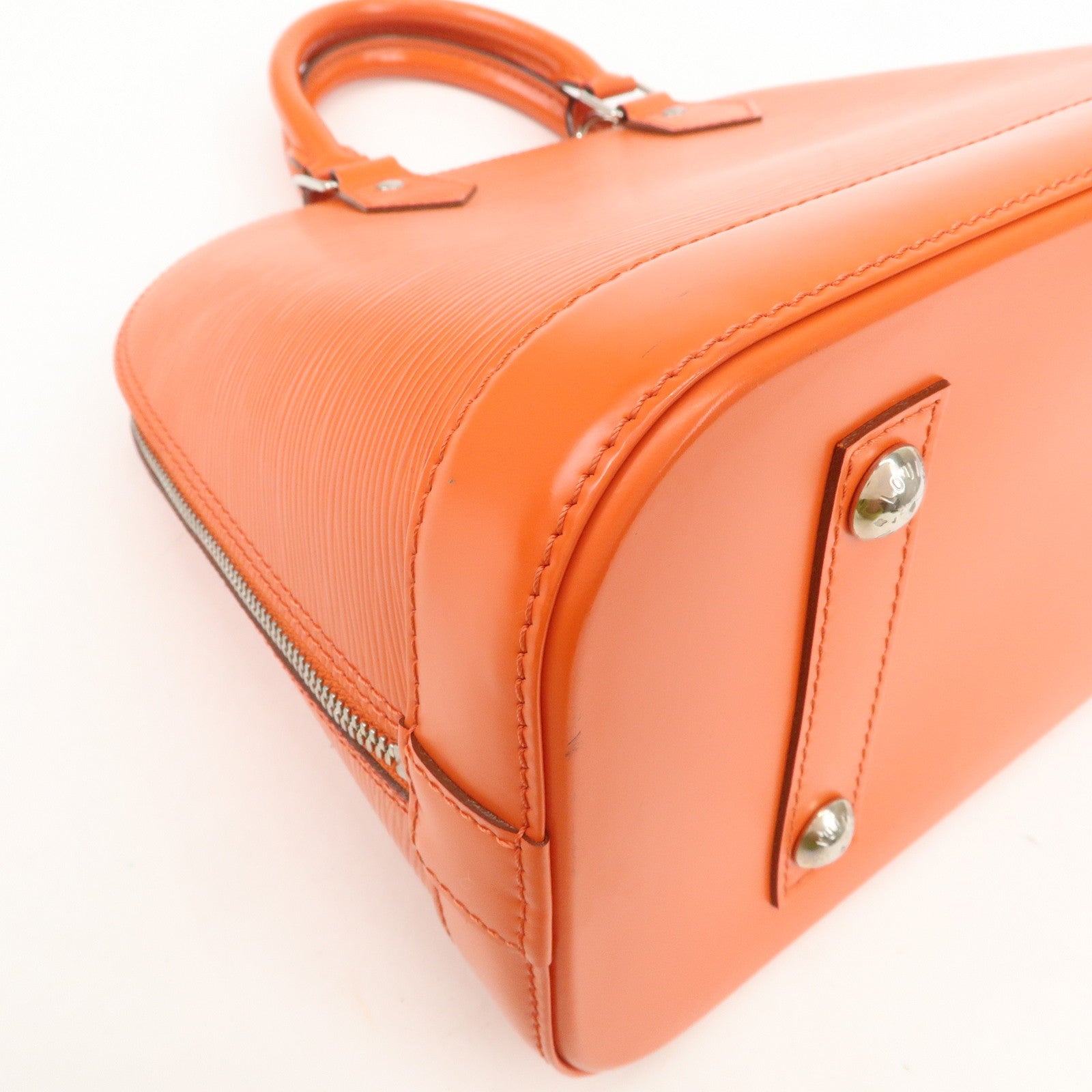 Louis Vuitton Epi Alma PM Hand Bag Pimont Orange M40623