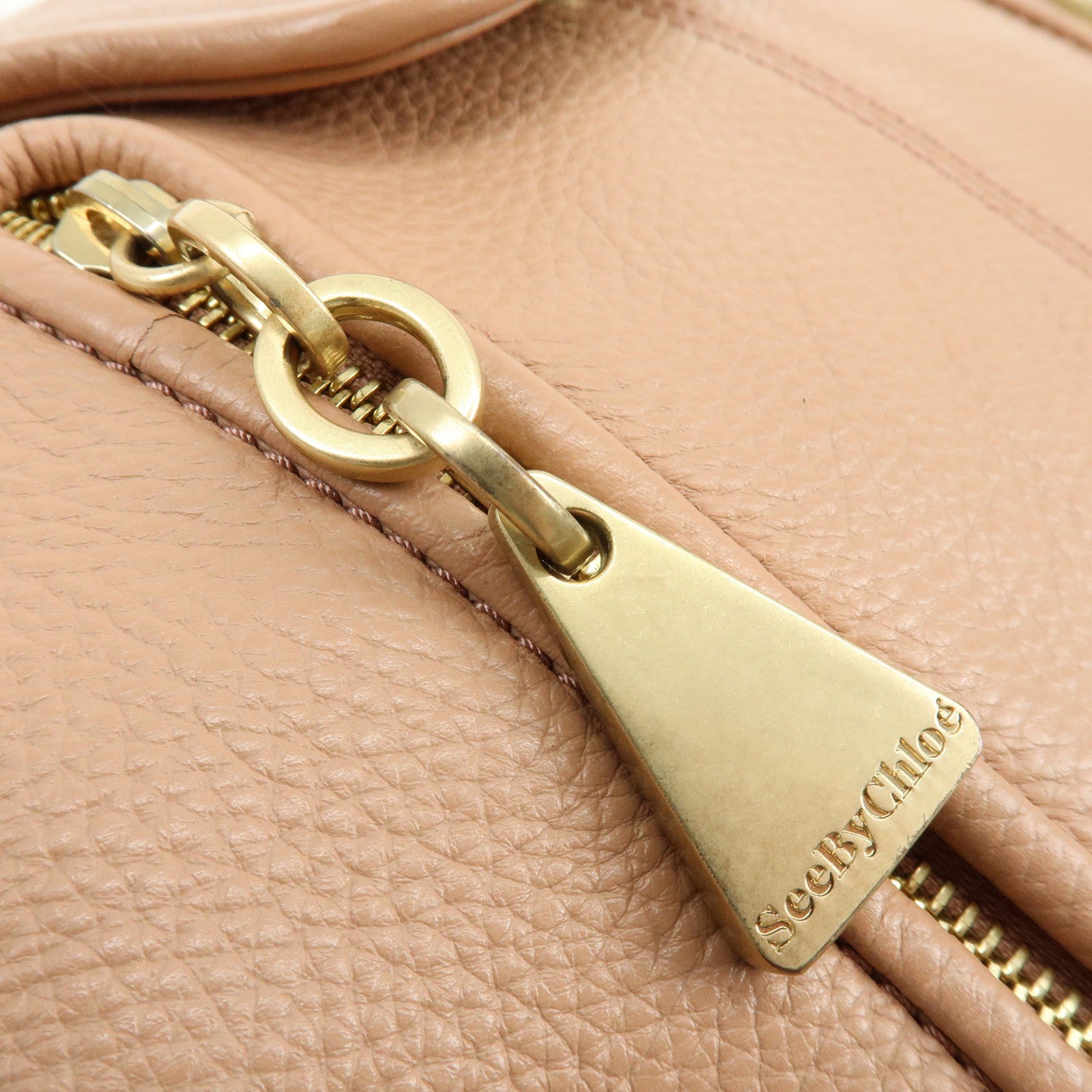 Chloe See By Chloe Leather Shoulder Bag Crossbody Bag Pink