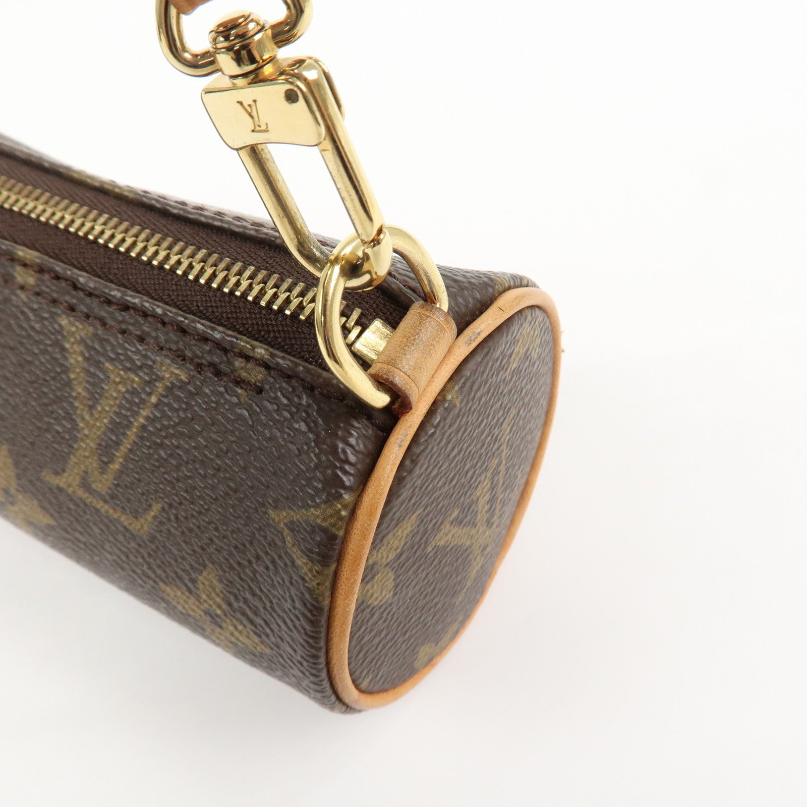 Louis Vuitton Monogram Set of 2 Mini Pouch for Papillon Bag Brown