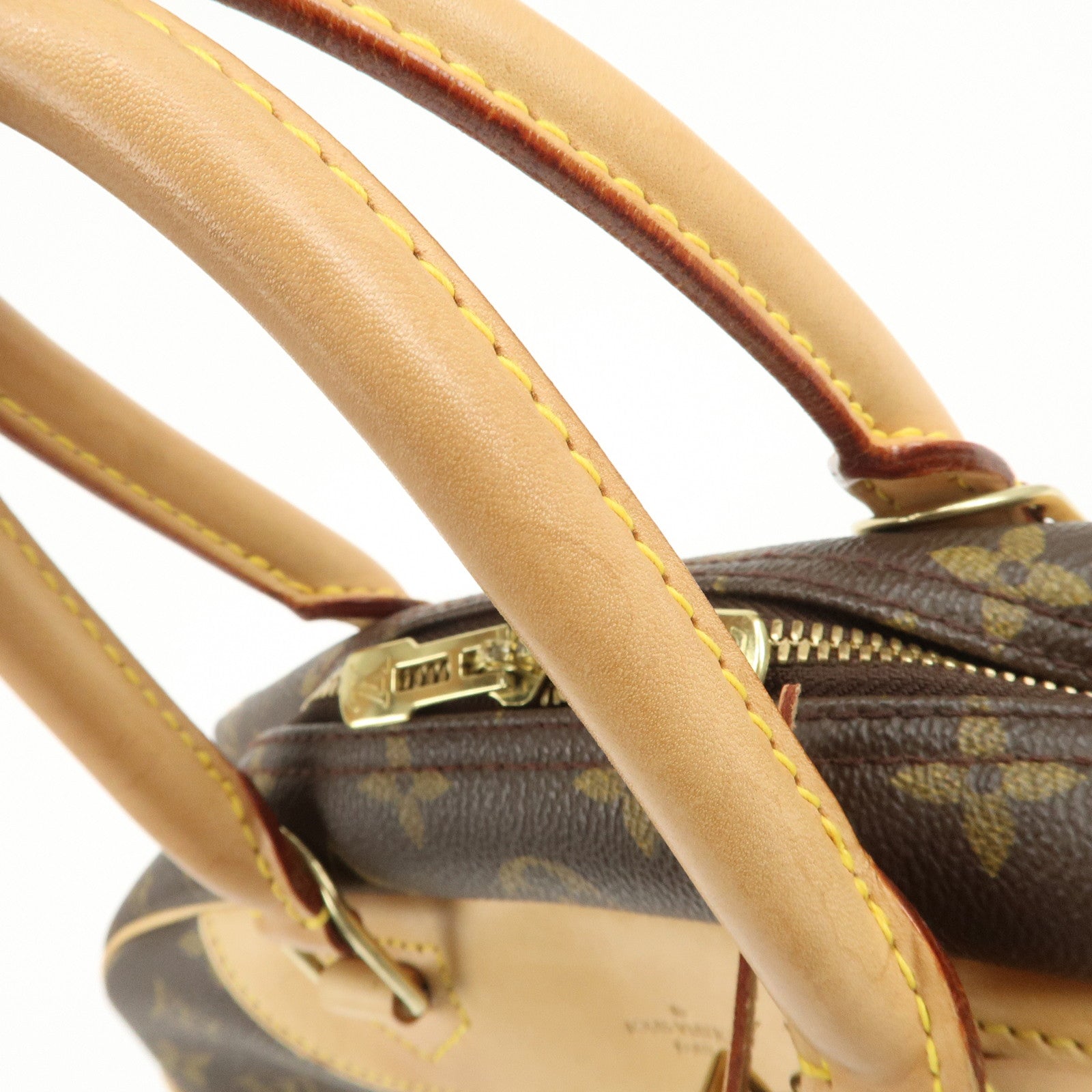 Louis Vuitton Monogram Deauville Hand Bag Brown M47270 Used