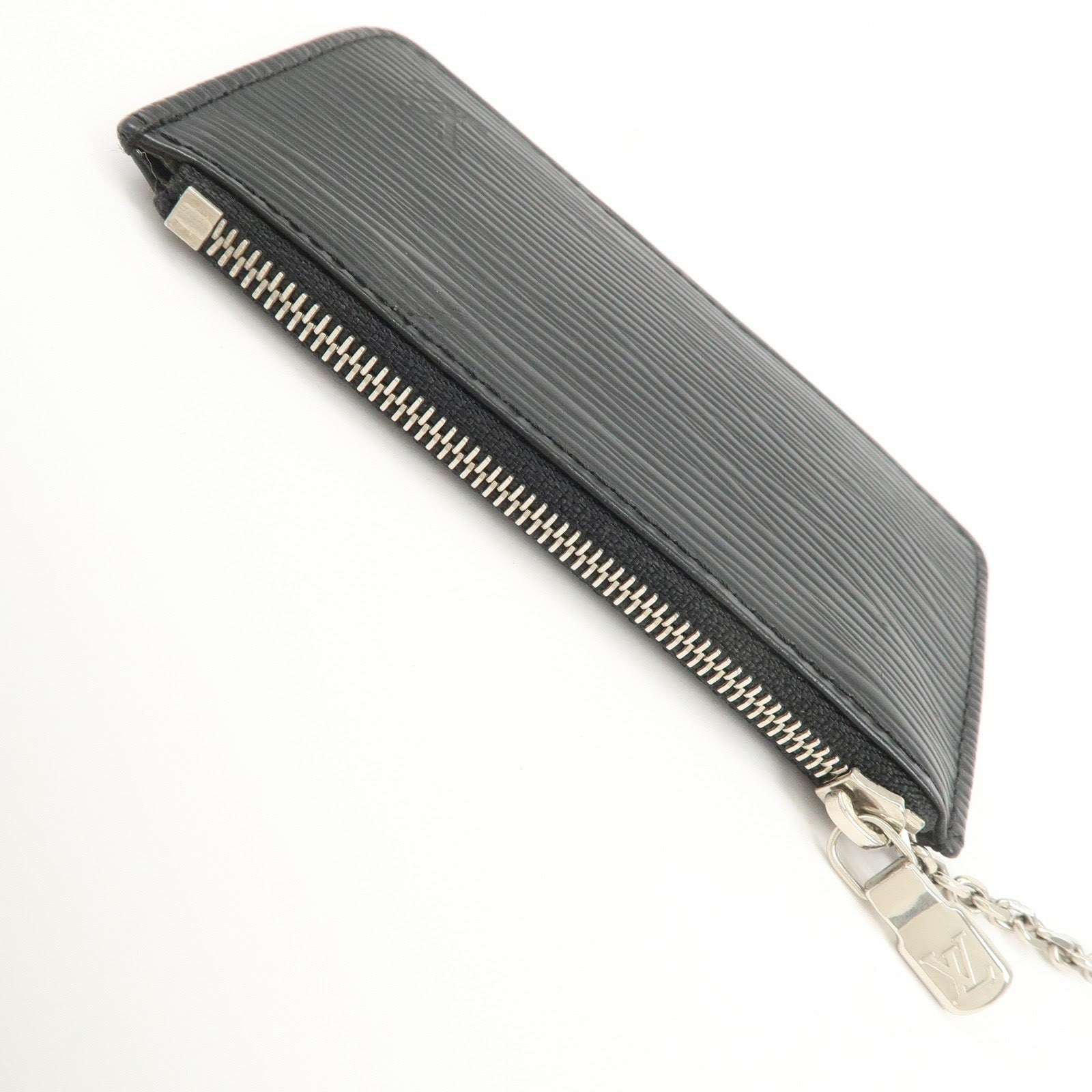 Louis Vuitton Epi Pochette Cles Coin Case Black Noir M63802