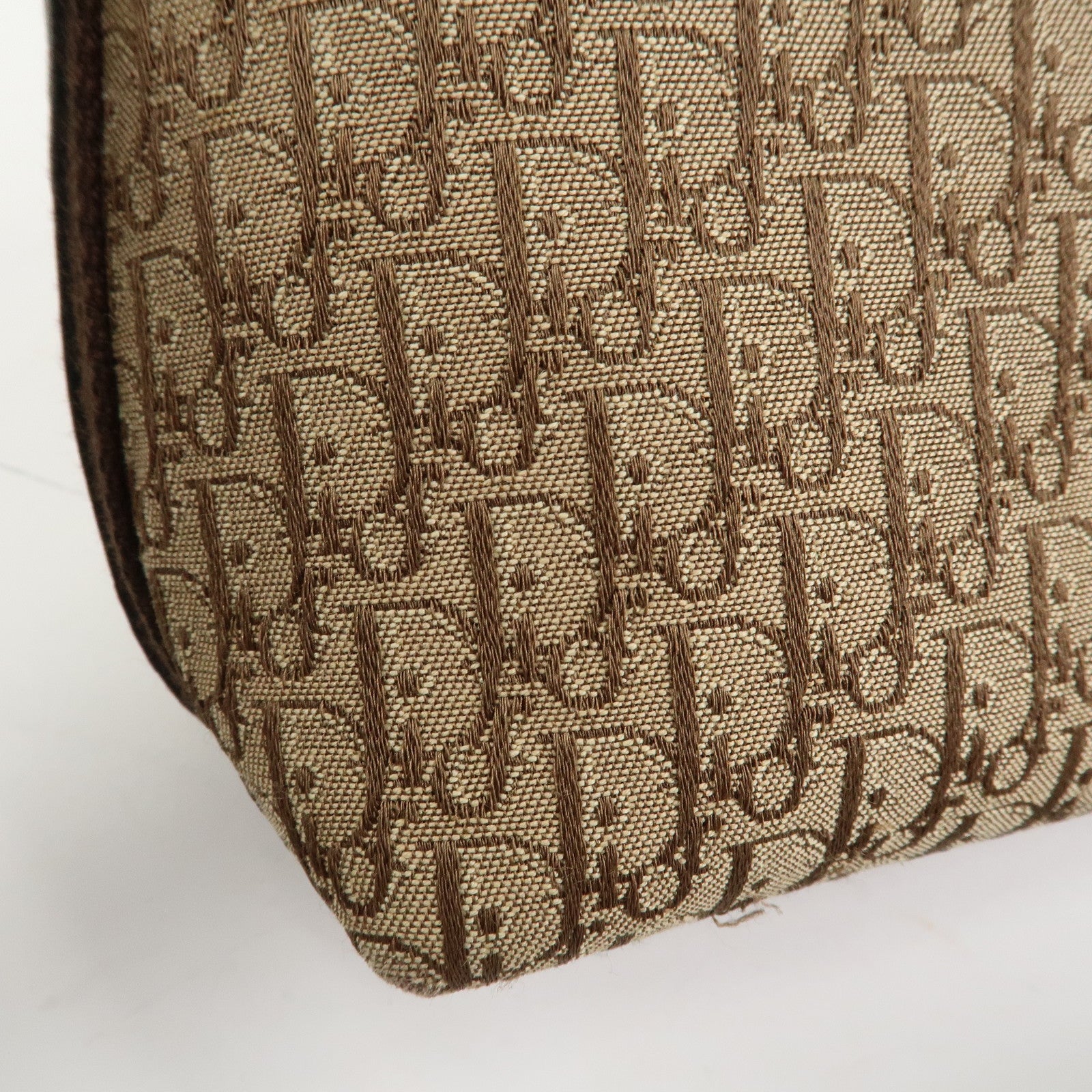 Christian Dior Street Chic Trotter Canvas Leather Shoulder Bag