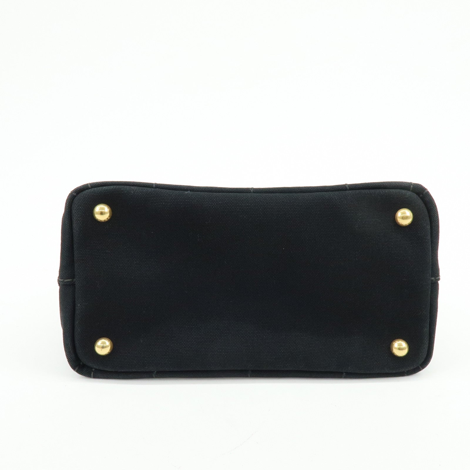 PRADA Triangle Logo Canapa Mini Canvas 2Way Bag Hand Bag 1BG439