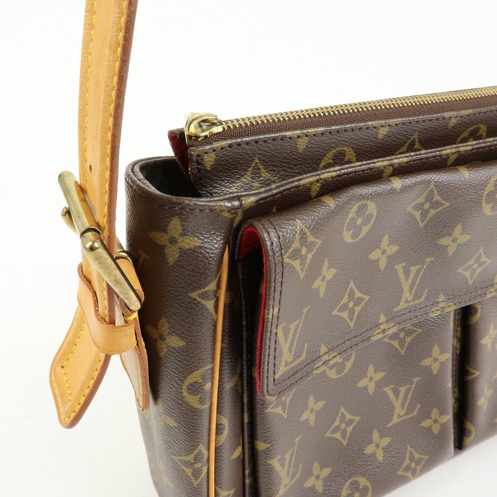 Louis Vuitton Monogram Viva Cite GM Shoulder Bag Brown M51163