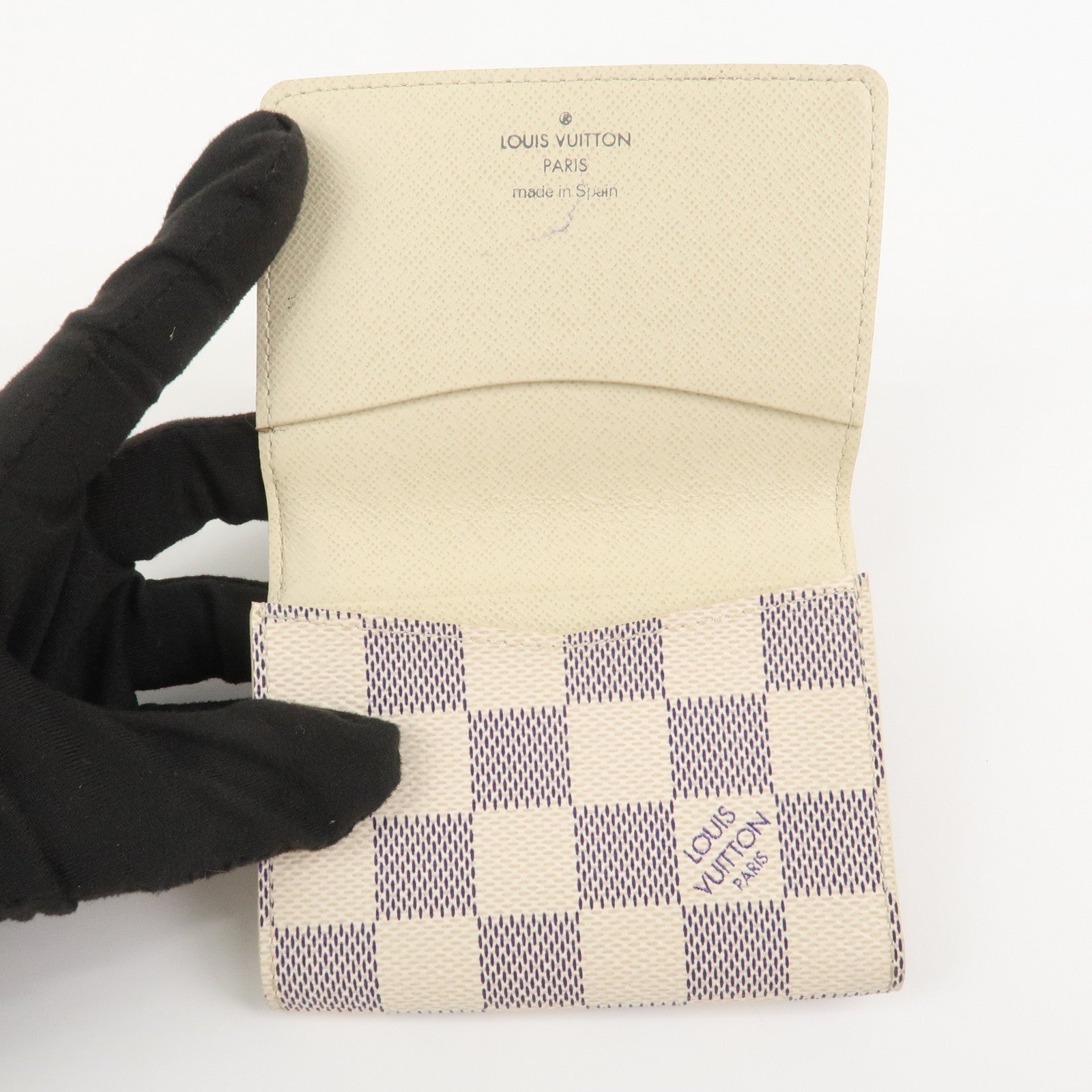 Louis Vuitton Damier Azur Enveloppe Carte de Visite CardCase N61746