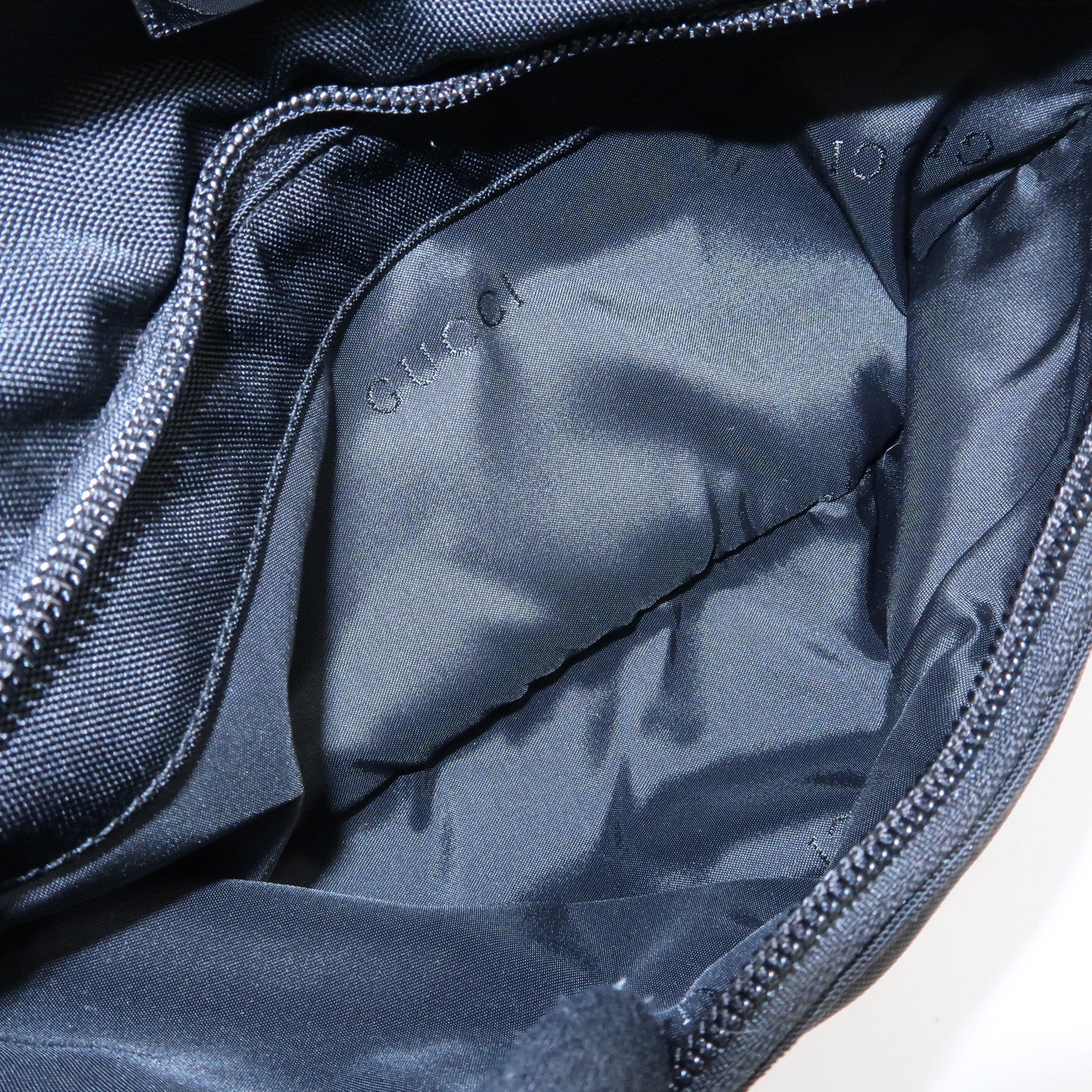 GUCCI Canvas Leather Shoulder Bag Hand Bag Black 001・3386・1705