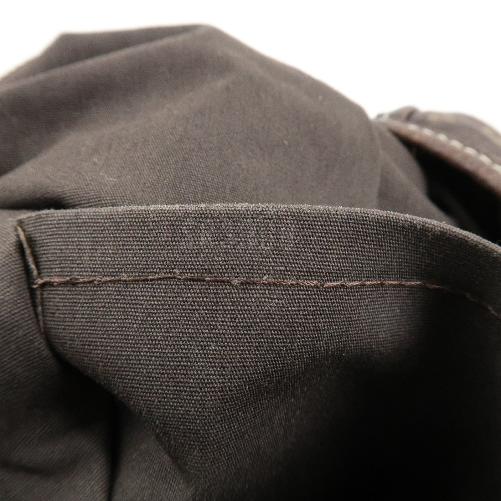 Louis Vuitton Monogram Mini Lin Manon MM Shoulder Bag Ebene M95619 Used