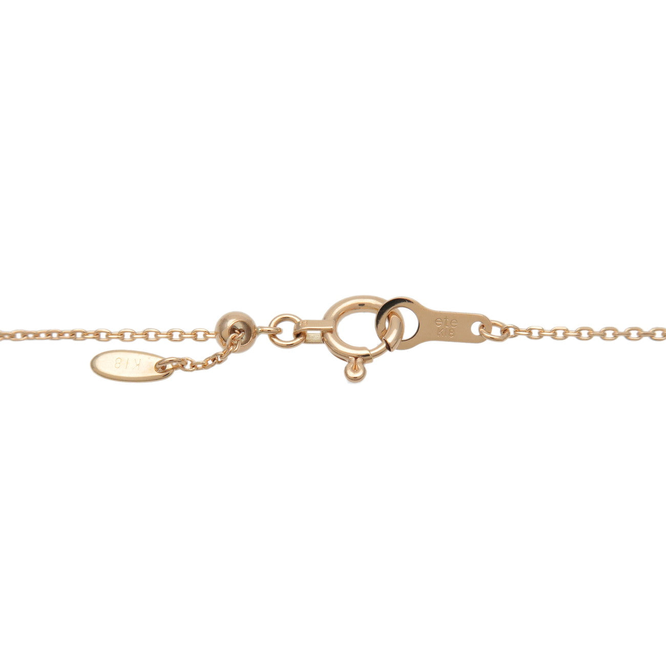 ete Diamond Cross Necklace K18YG 750YG Yellow Gold