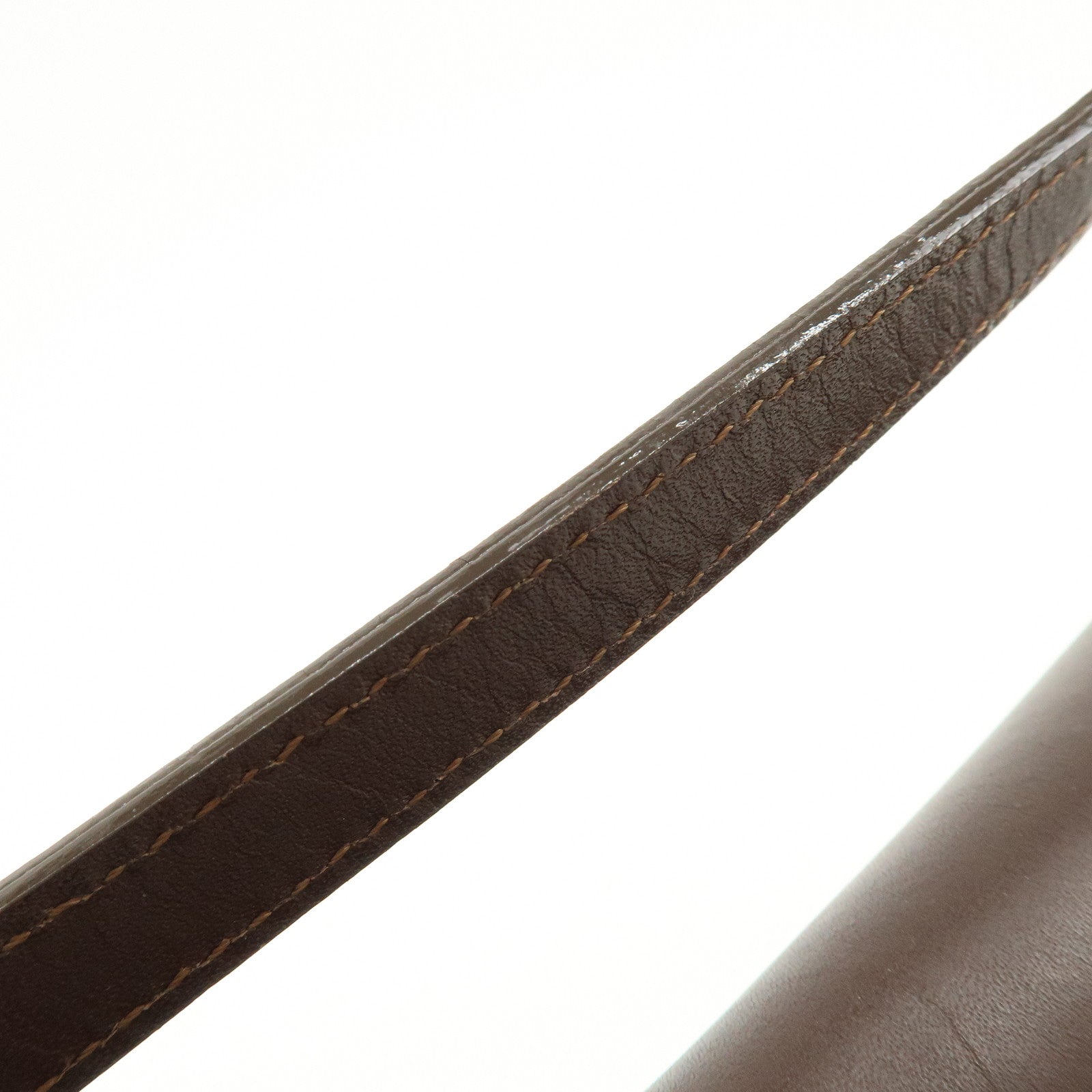 BURBERRY Leather Hand Bag Shoulder Bag Brown
