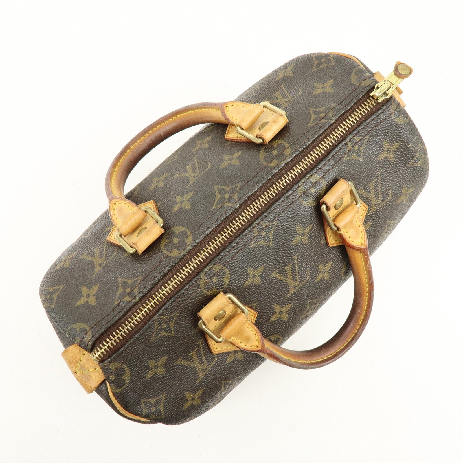 Louis Vuitton Monogram Speedy 25 Boston Bag Hand Bag Brown M41528