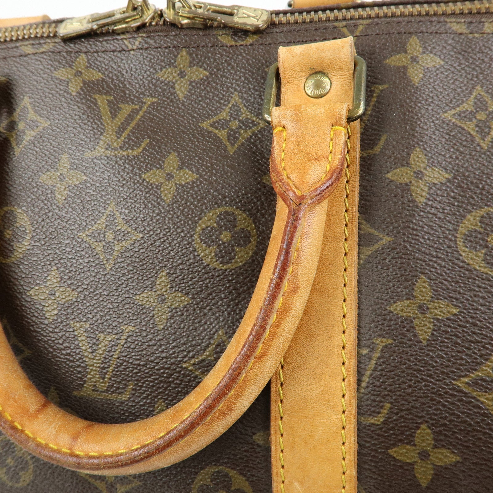 Louis Vuitton Monogram Keep All 55 Boston Bag Brown M41424