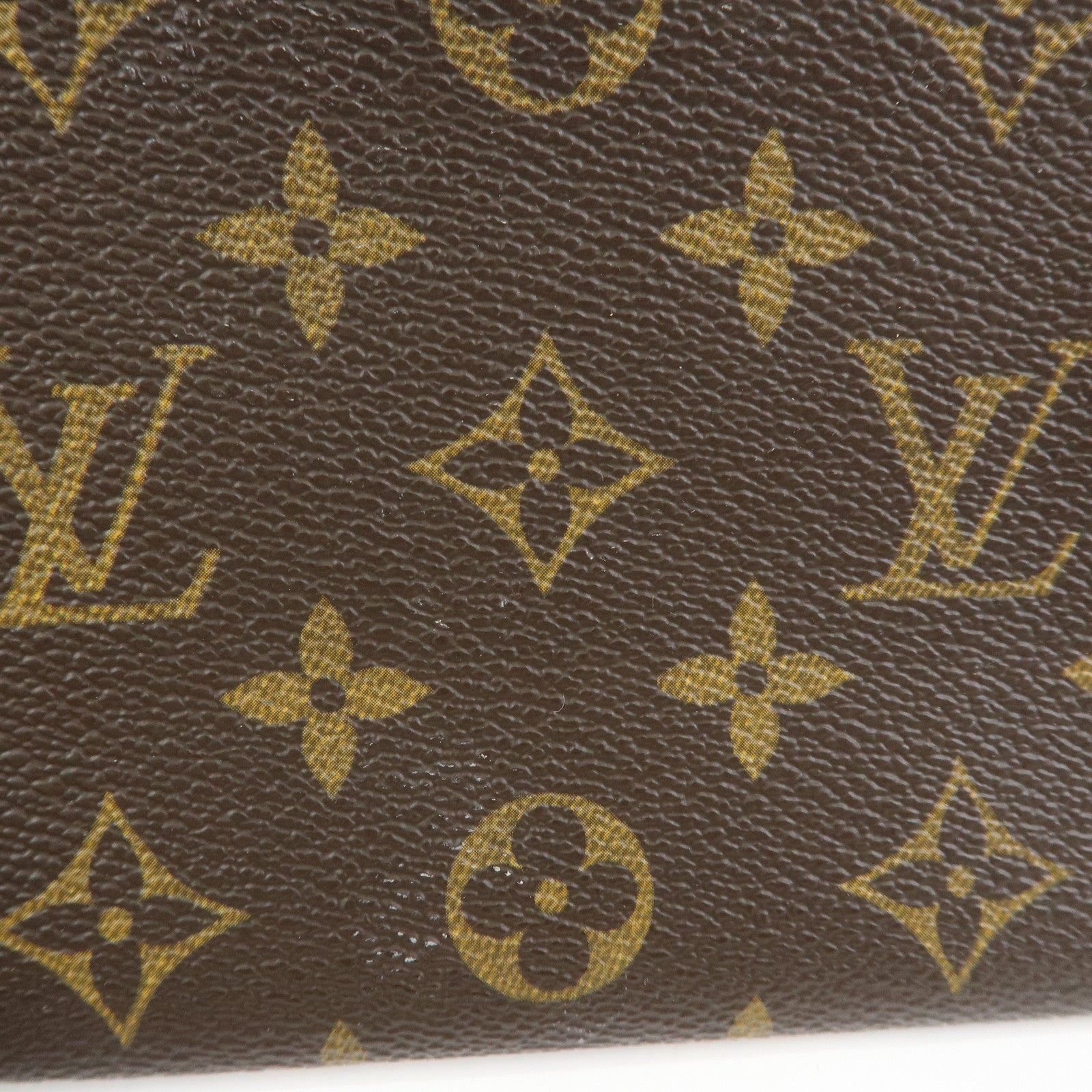 Louis Vuitton Set of 2 Monogram Canvas Bucket PM Pouch Brown