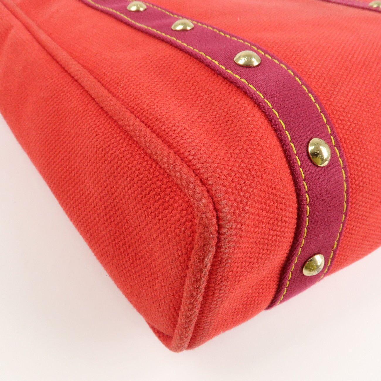 Louis Vuitton Antigua Cabas MM Tote Bag Hand Bag Rouge M40034 Used