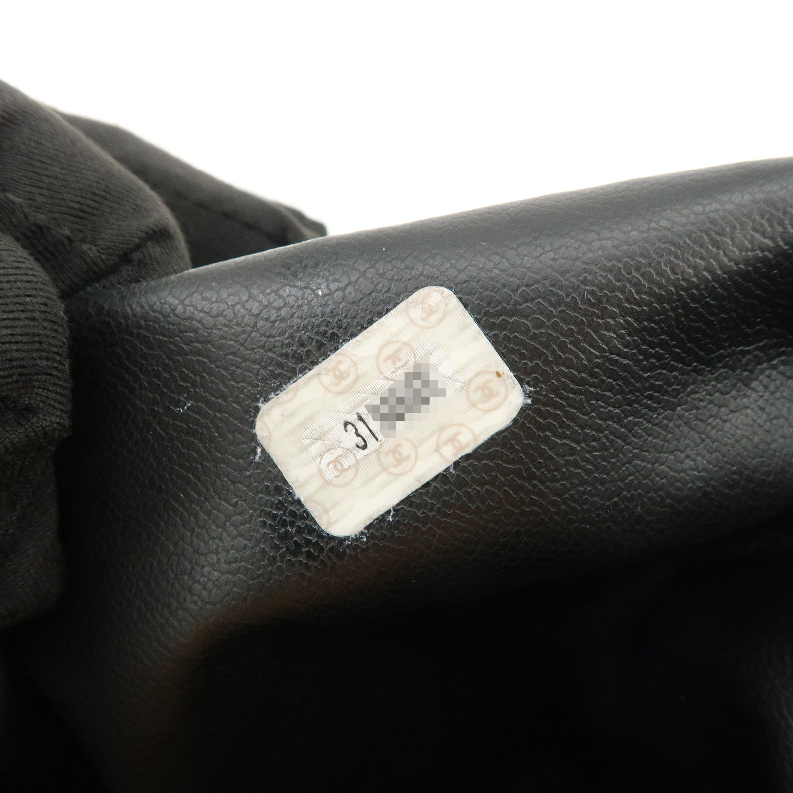 CHANEL Triple COCO Mark Caviarskin Shoulder Bag Tote Bag Black