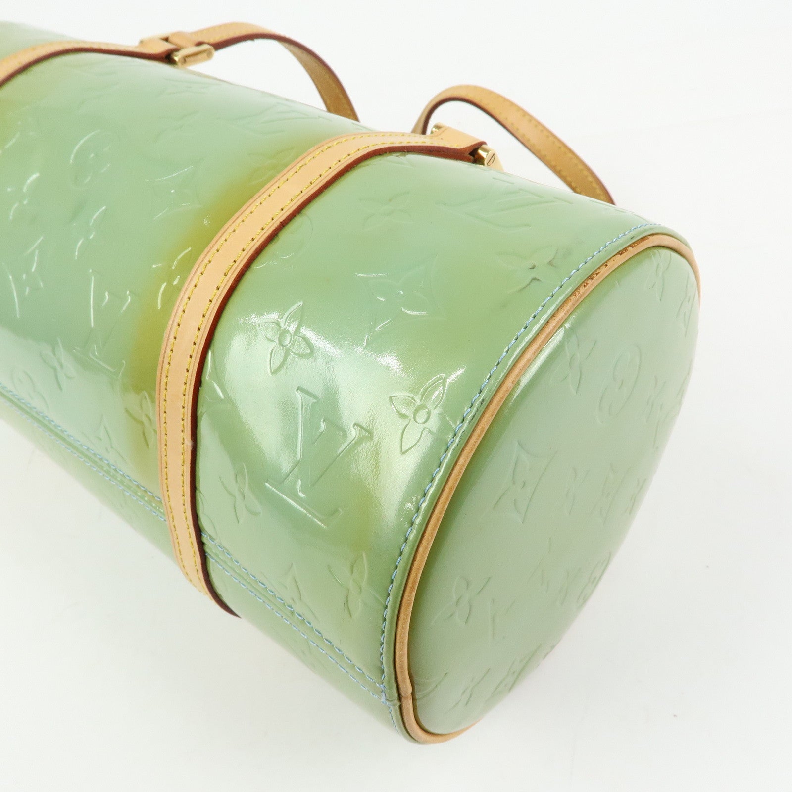 Louis Vuitton Monogram Vernis Bedford Hand Bag Baby Blue M91007