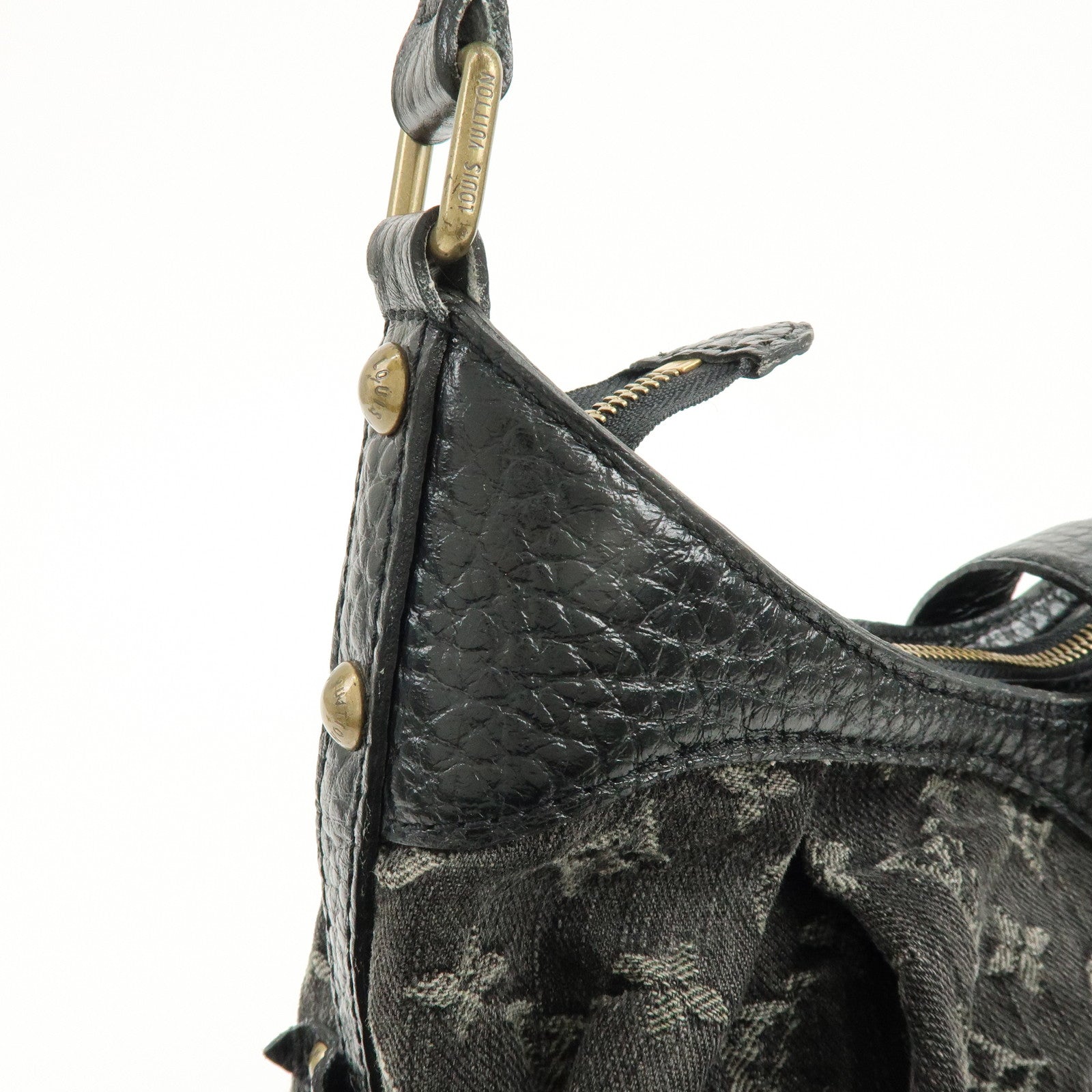 Louis Vuitton Monogram Denim Slightly Shoulder Bag Noir M95835