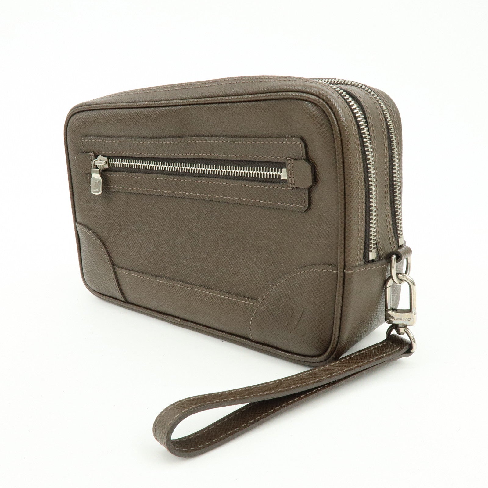 Louis Vuitton Taiga Neo Pavel Clultch Bag Grizzly M31148