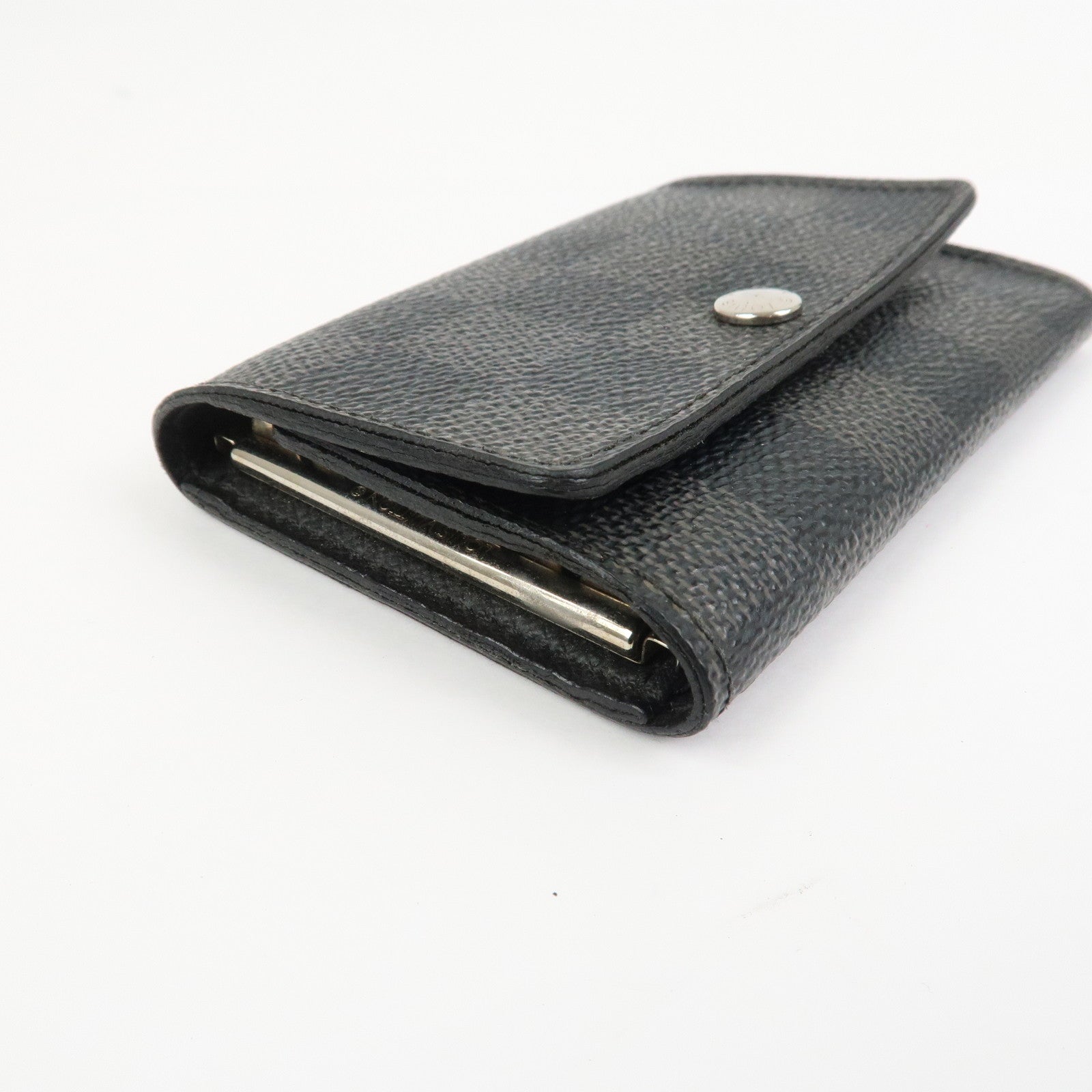 Louis Vuitton Damier Graphite Multicle 6 Key Case Gray Black N62662