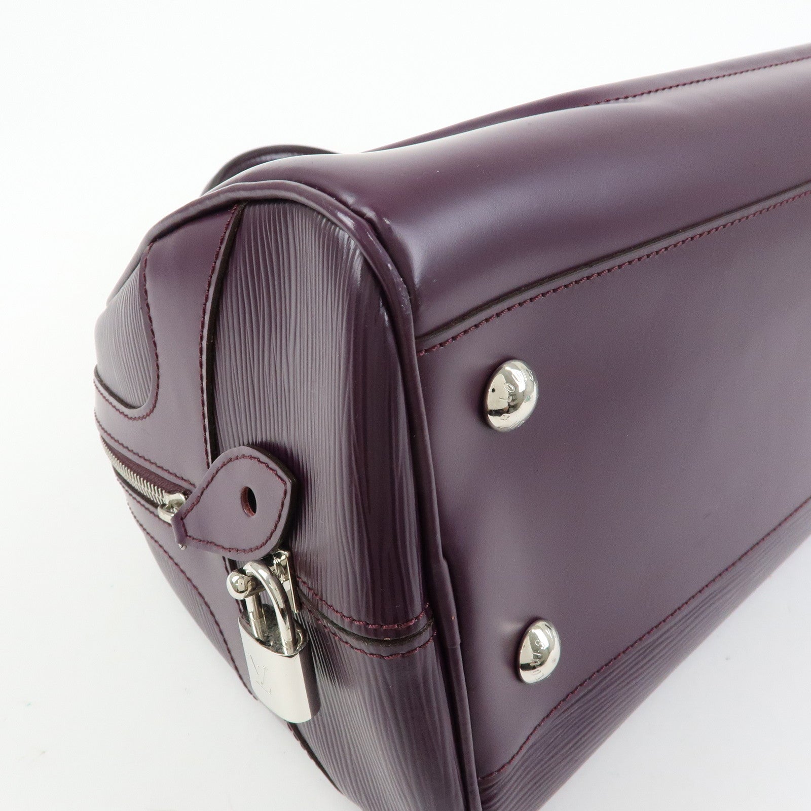 Louis Vuitton Epi Bowling Montaigne GM Hand Bag Cassis M5931K