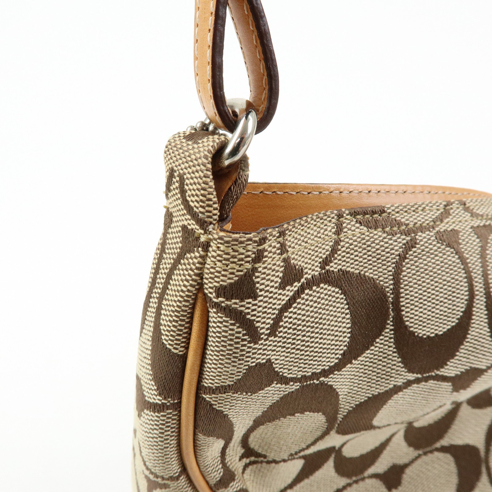 COACH Set of 3 Signature Canvas Leather Shoulder Bag Hand Bag