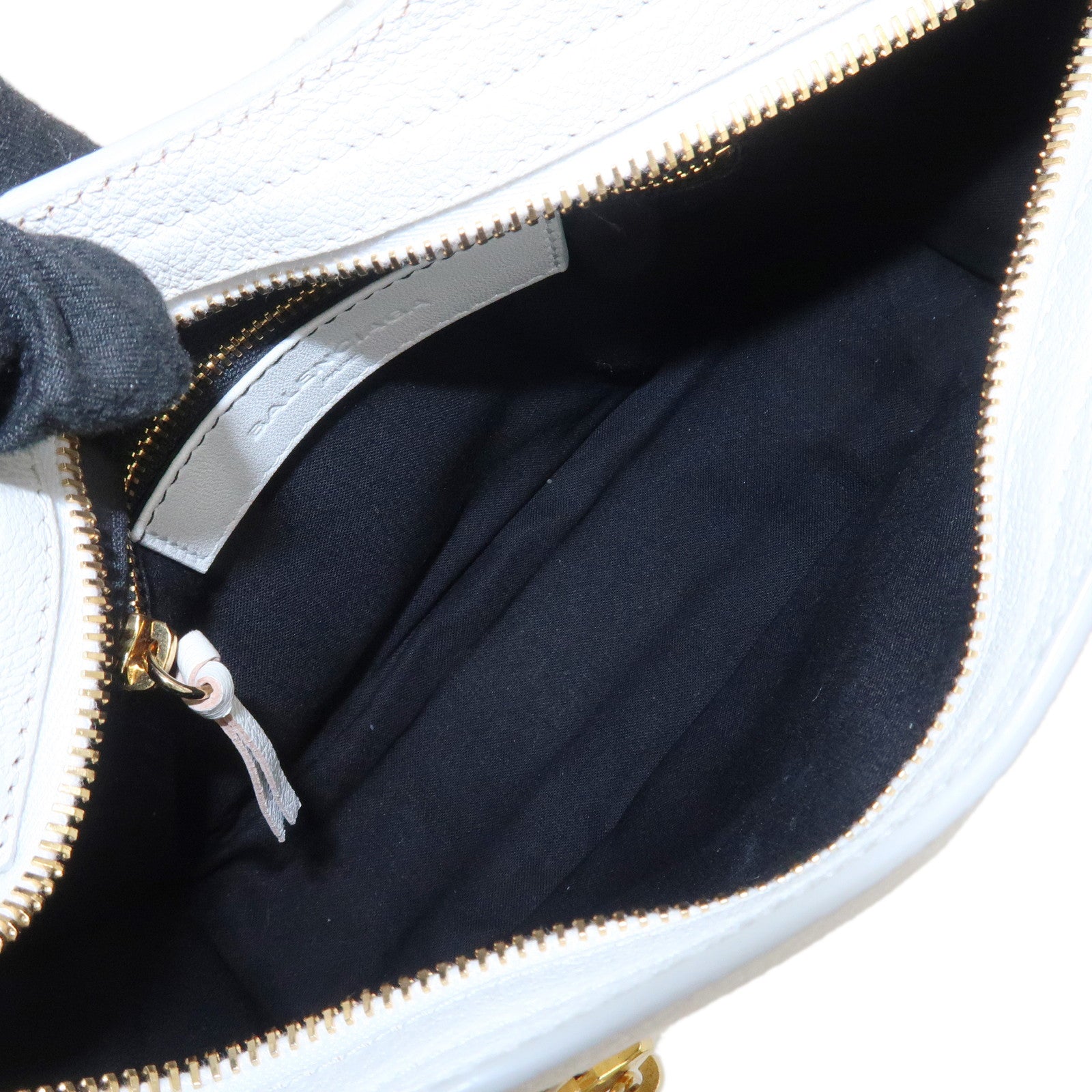 BALENCIAGA Leather Classic Mini City 2Way Bag Hand Bag White 390160