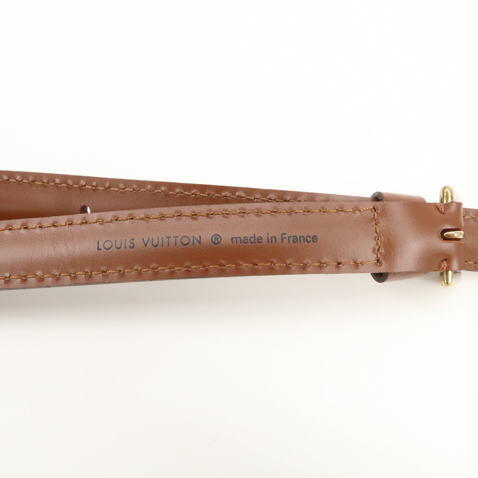 Louis Vuitton Leather Shoulder Strap For Monceau Bag Brown