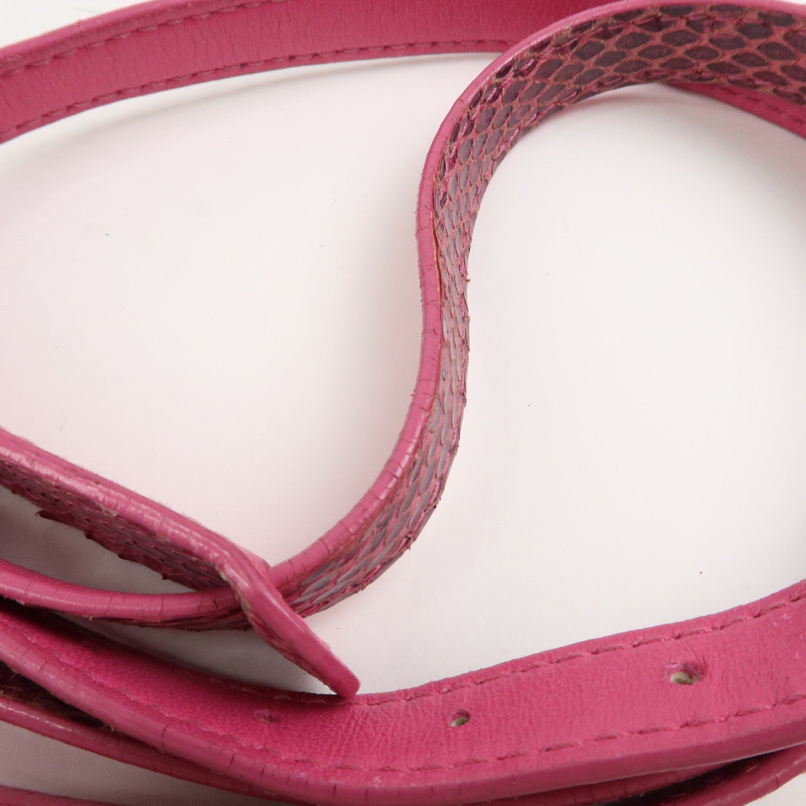 BOTTEGA VENETA Intrecciato Leather Shoulder Bag Crossbody Bag Pink