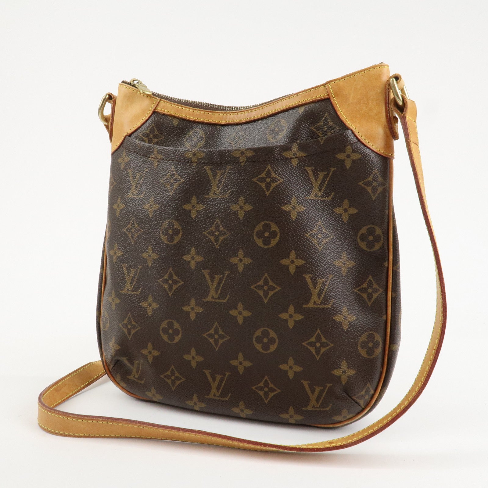 Louis Vuitton Monogram Odeon PM Shoulder Bag Brown M56390 Used