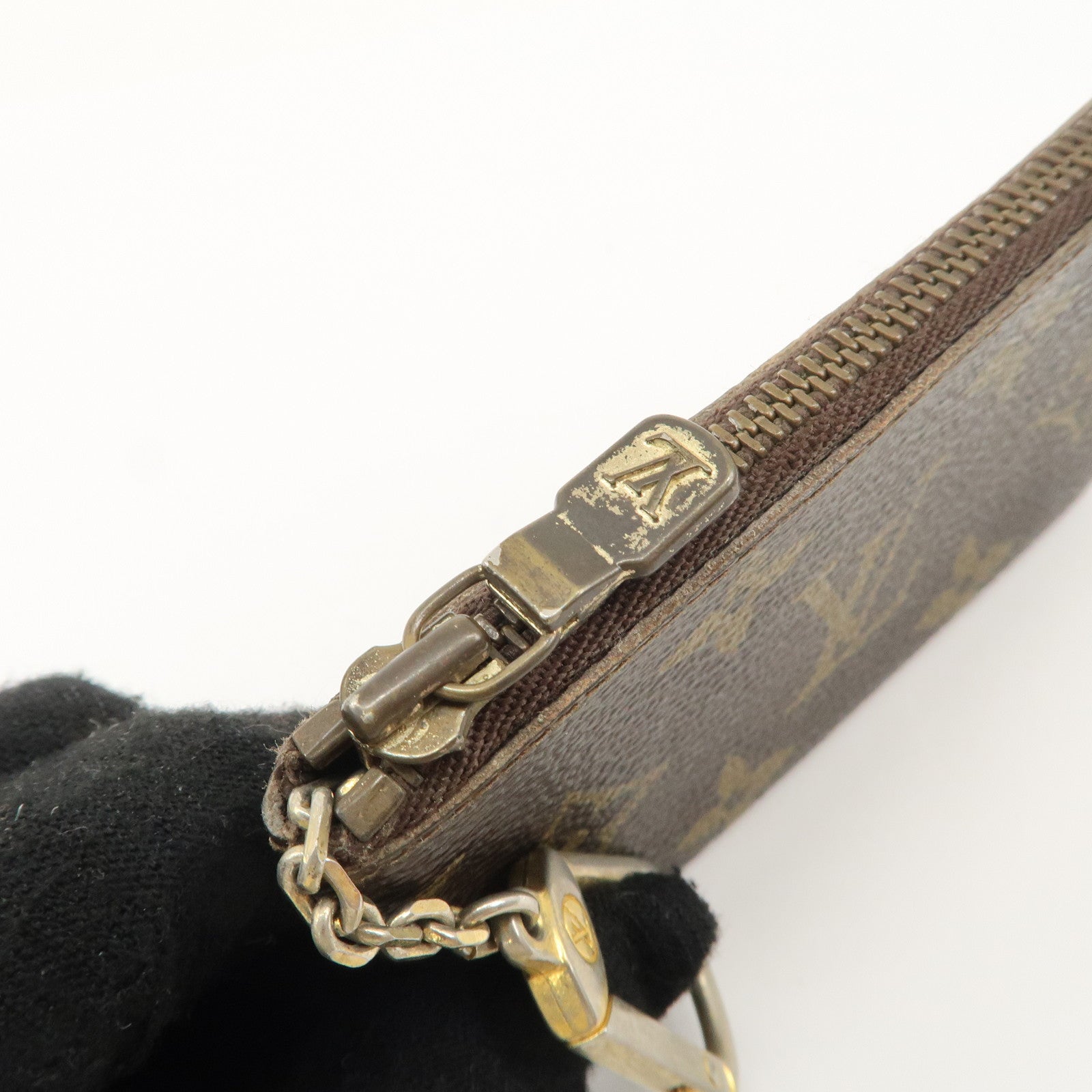 Louis Vuitton Monogram Set of 2 Canvas Coin Case Brown M62650 Used