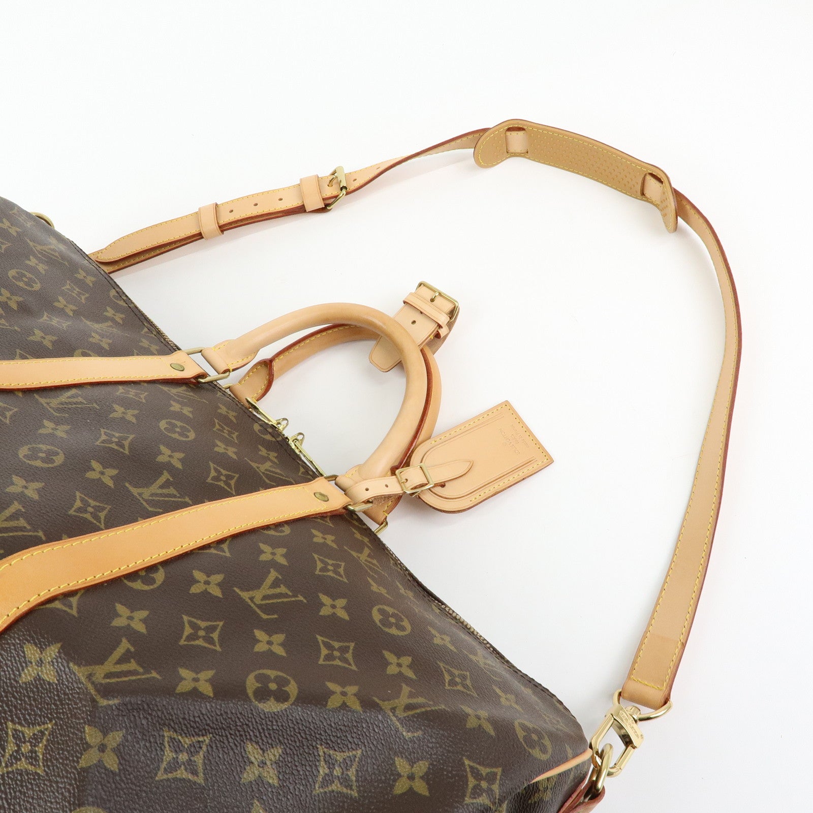 Louis Vuitton Monogram Keep All Bandouliere 50 Boston Bag M41416