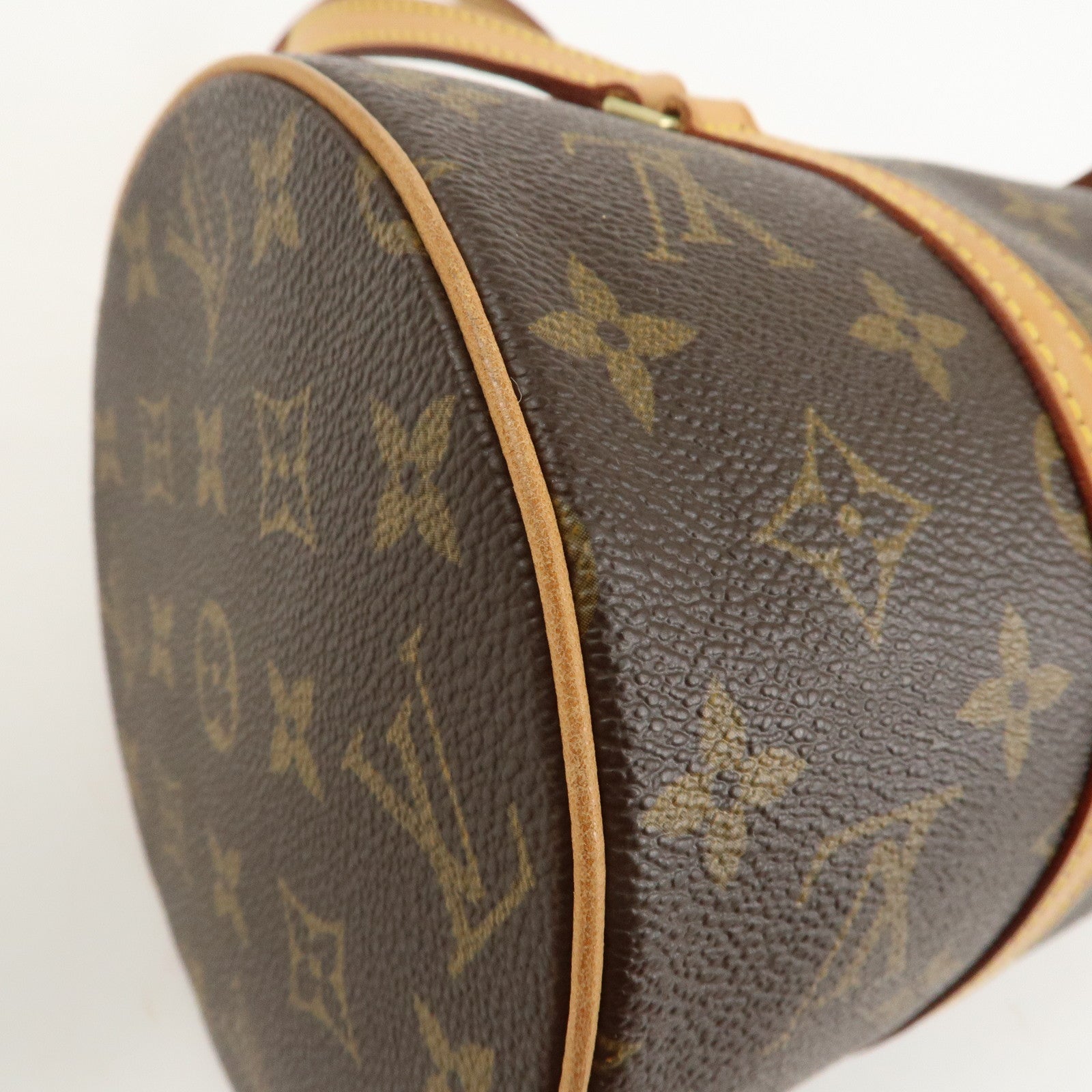 Louis Vuitton Monogram Papillon 30 Hand Bag New Style Brown M51385 Used