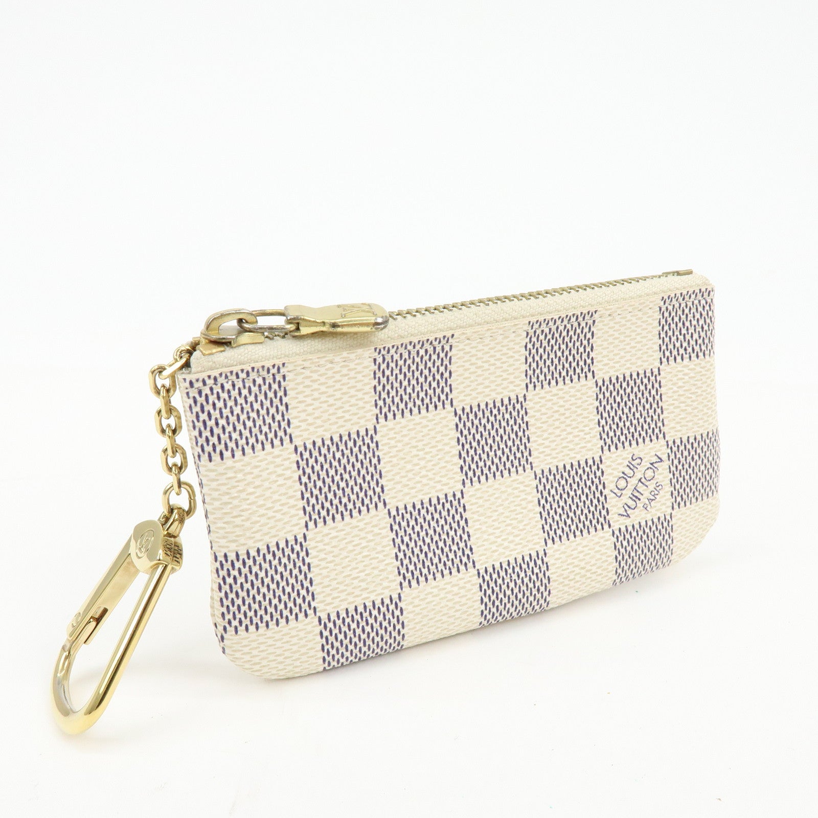 Louis Vuitton Damier Azur Pochette Cles Coin Case N62659